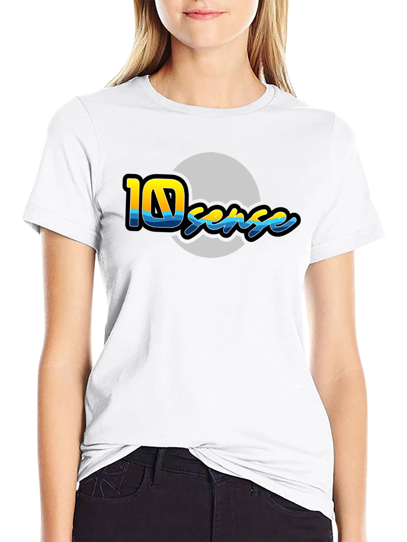 10 Sense Black T-Shirt - Unique Graphic Design