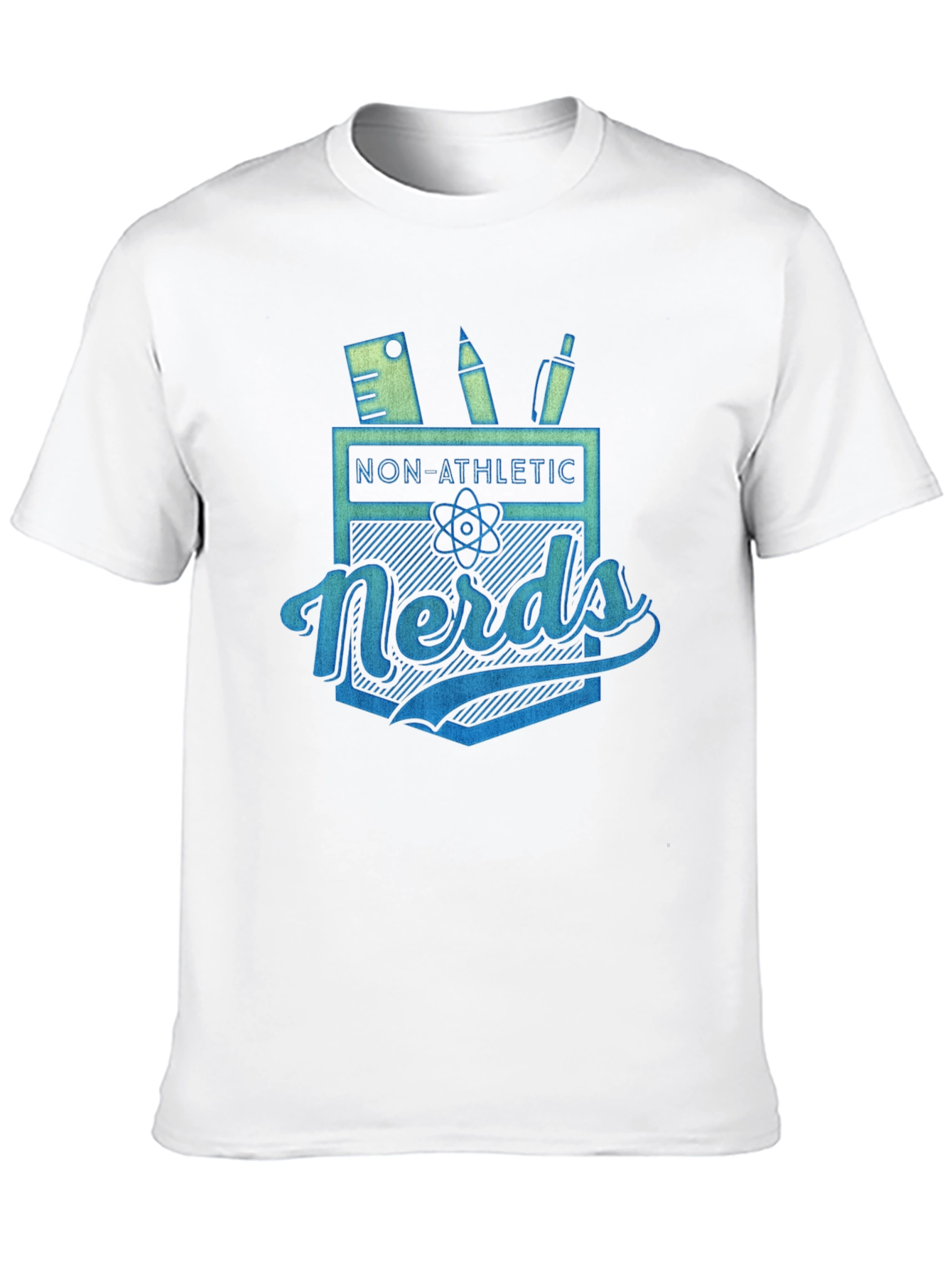 Non-Athletic Nerds Graphic Tee - Black