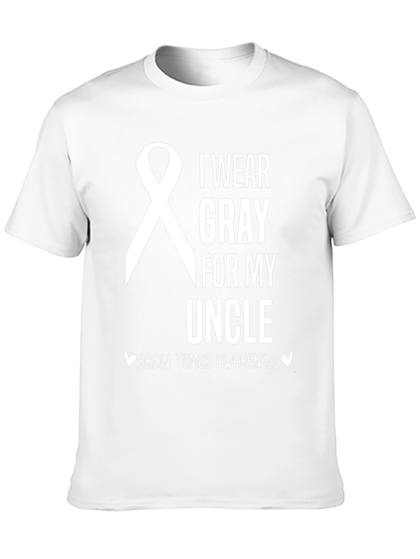 Gray Ribbon Brain Tumor Awareness T-Shirt