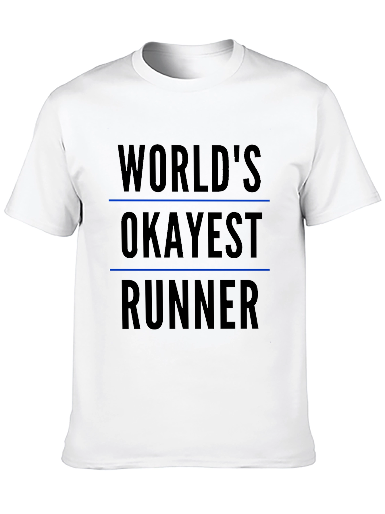 Worlds Okayest Runner Black T-Shirt