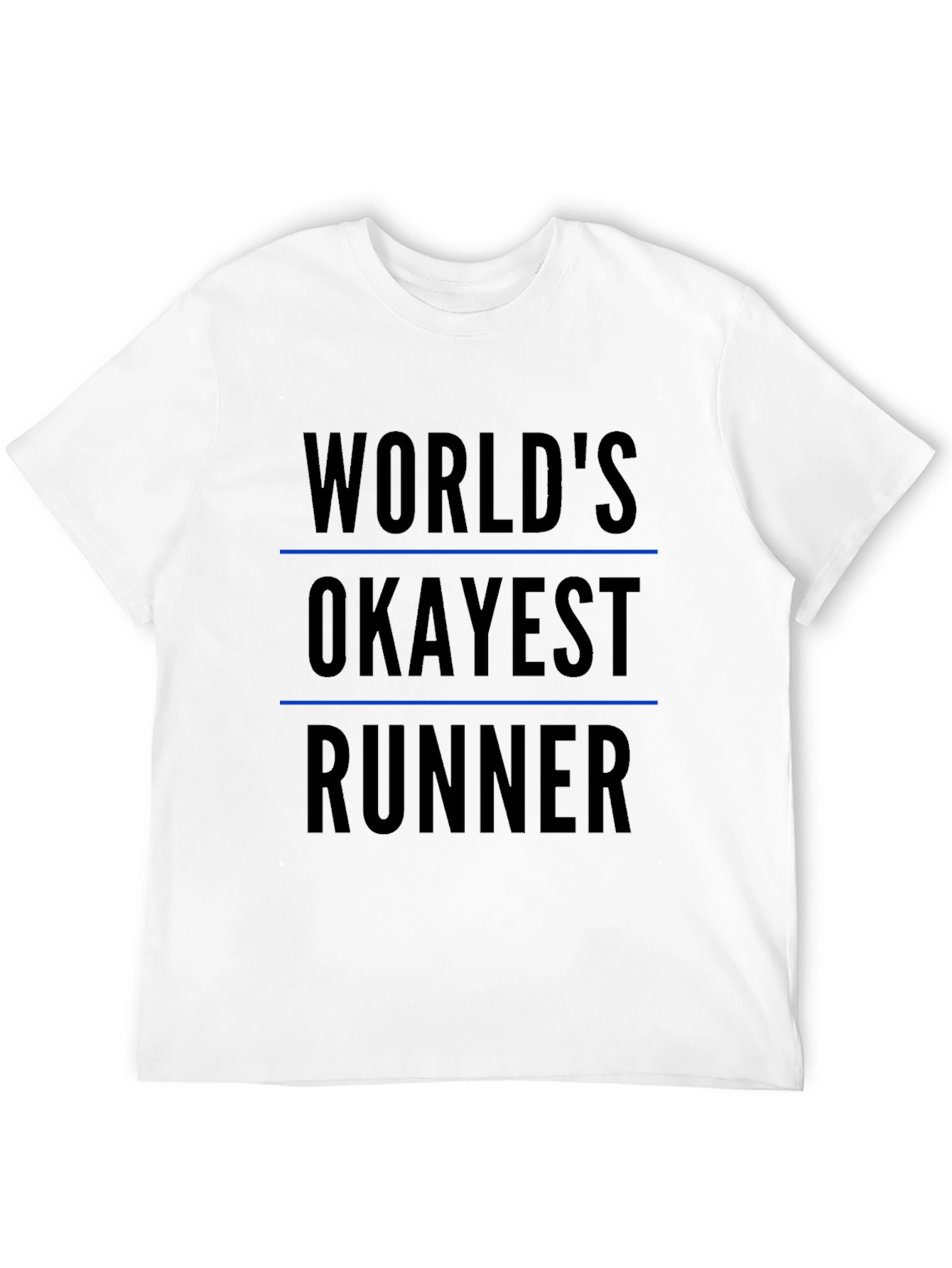 Worlds Okayest Runner Black T-Shirt