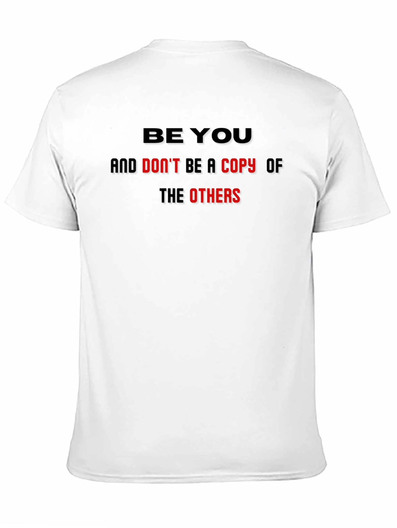Be You Graphic Tee - Black Cotton Blend T-Shirt