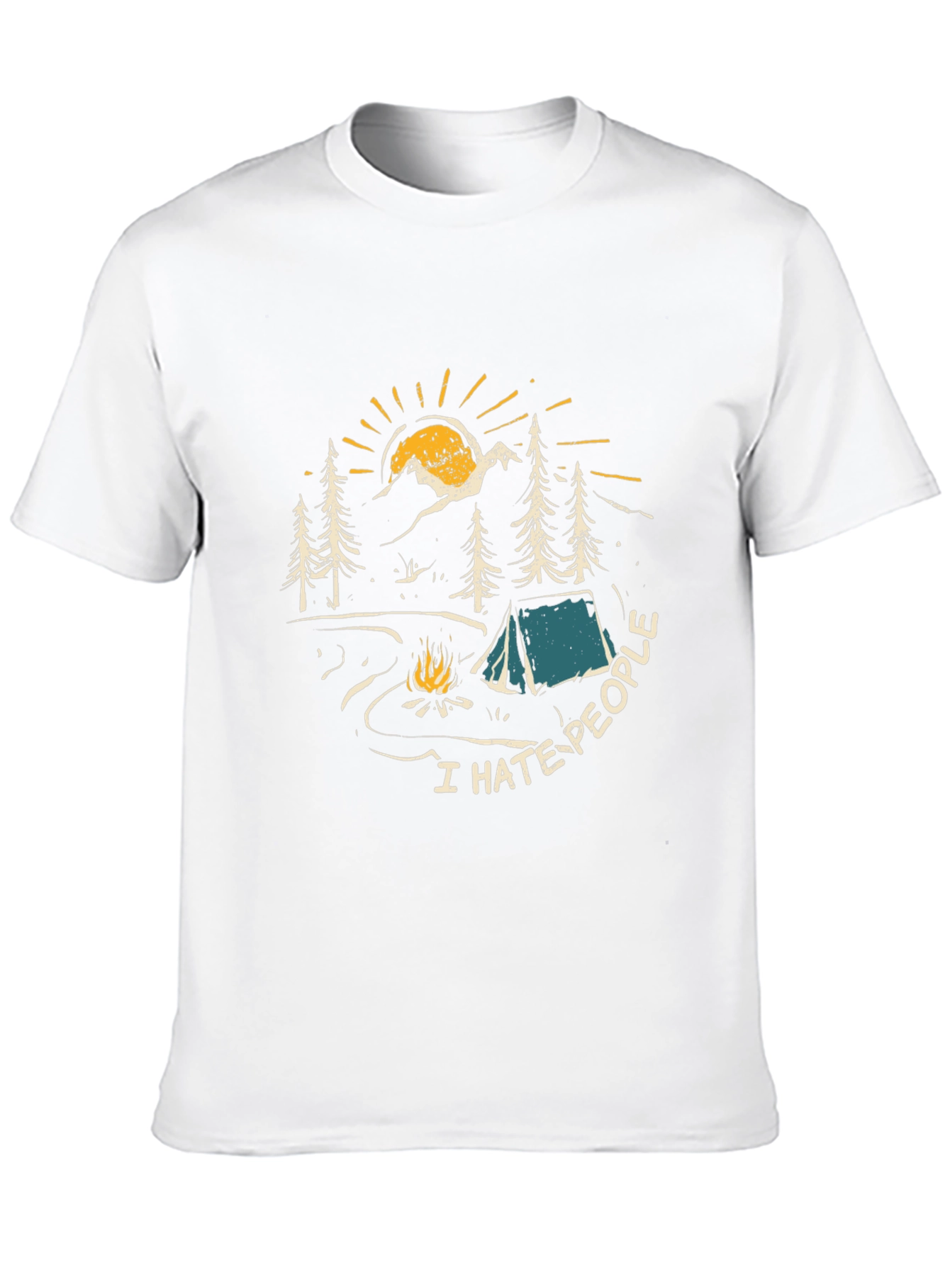 I Hate People Camping Graphic Tee