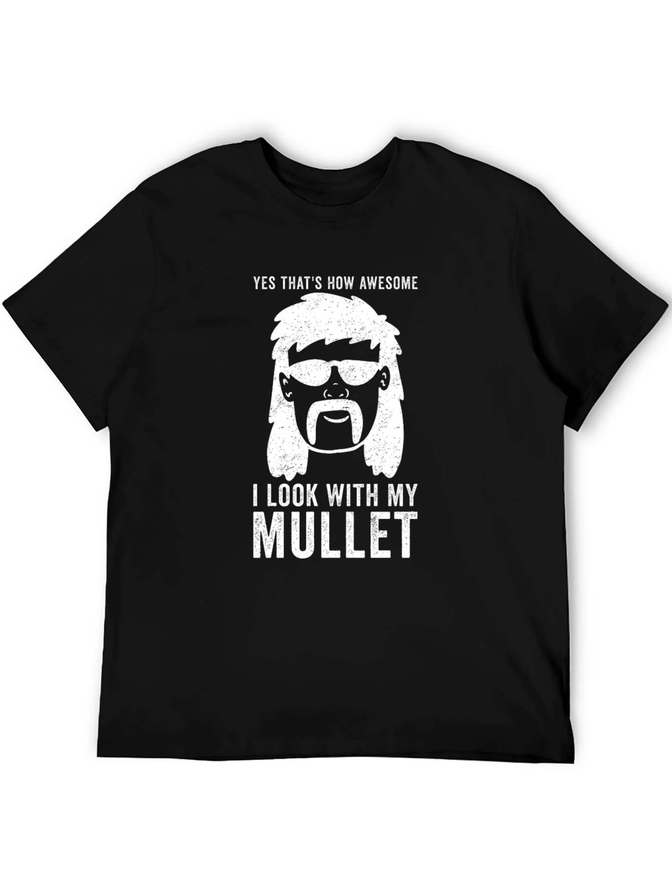 Awesome Mullet T-Shirt - Funny Graphic Tee