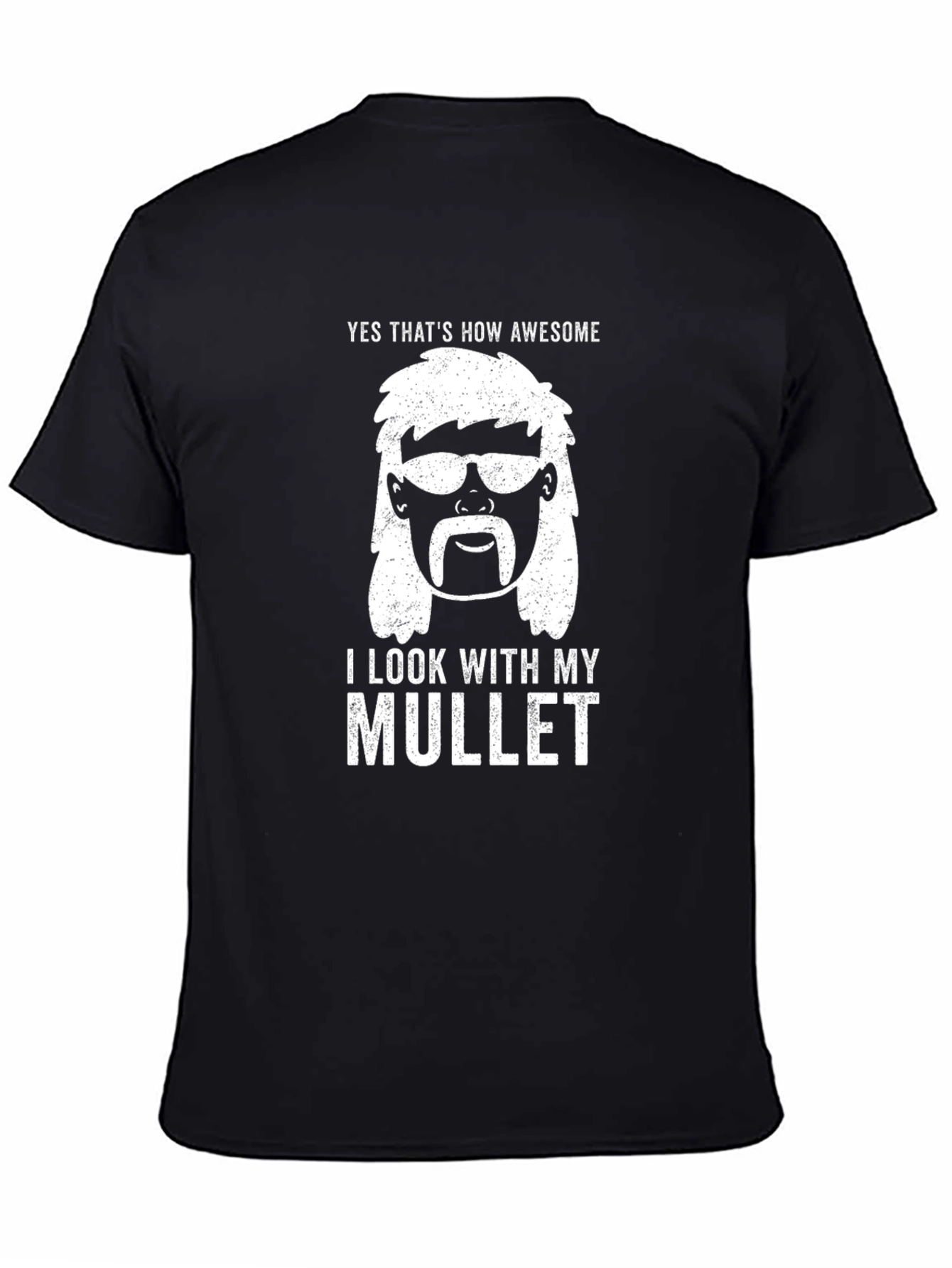 Awesome Mullet T-Shirt - Funny Graphic Tee
