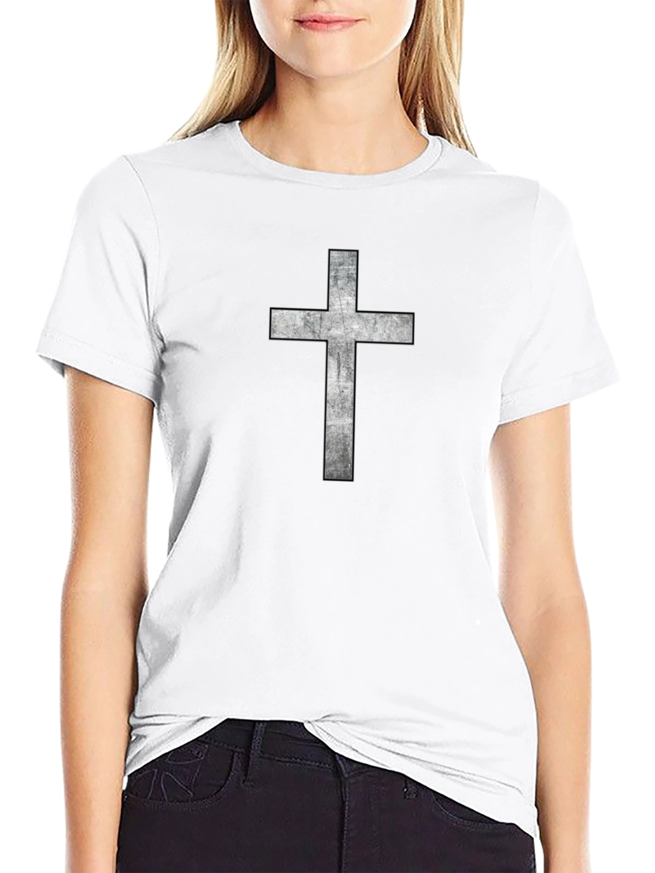 Cross Graphic Black T-Shirt