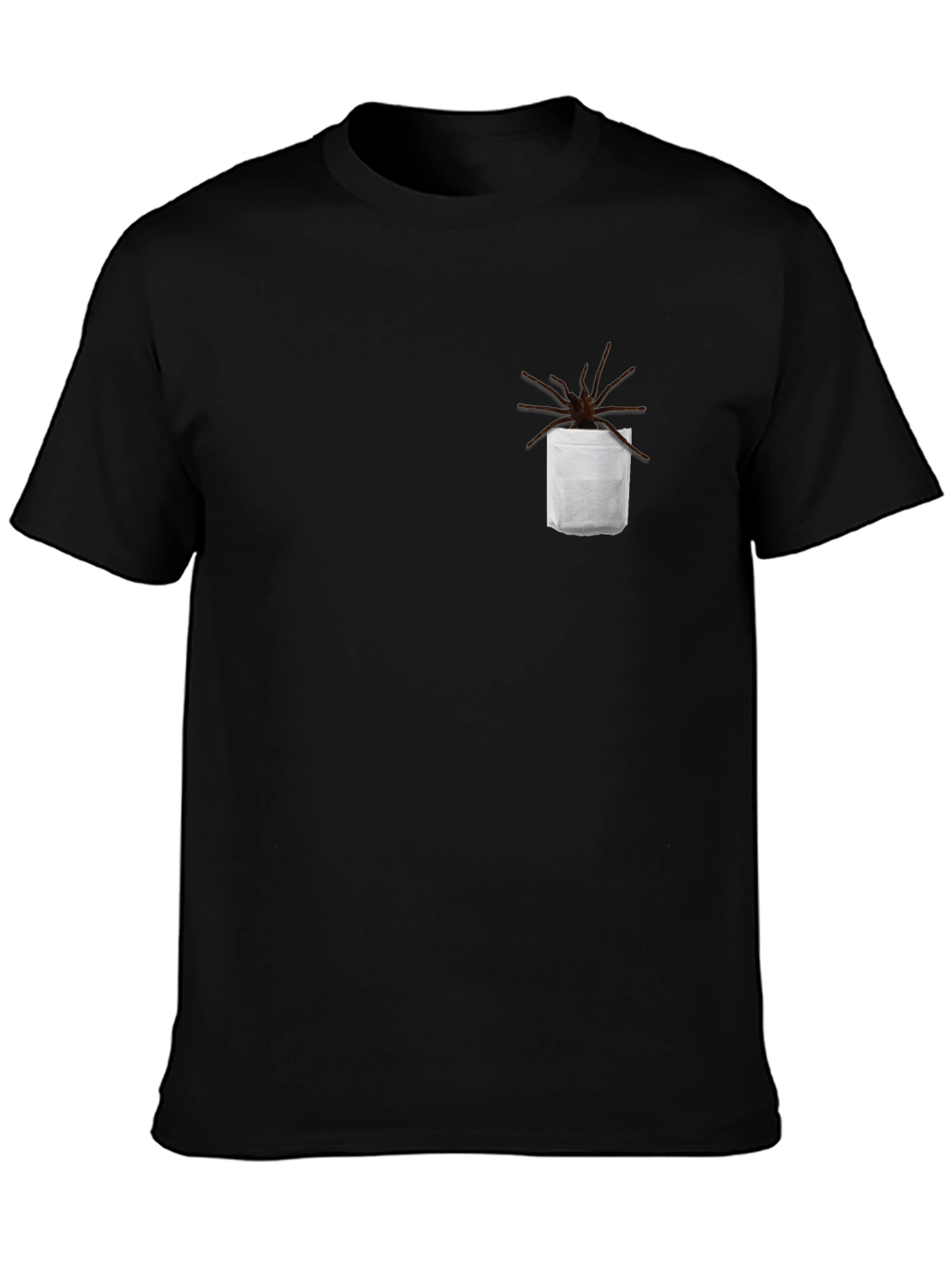 Creepy Crawly Pocket Tee - Funny Spider Shirt