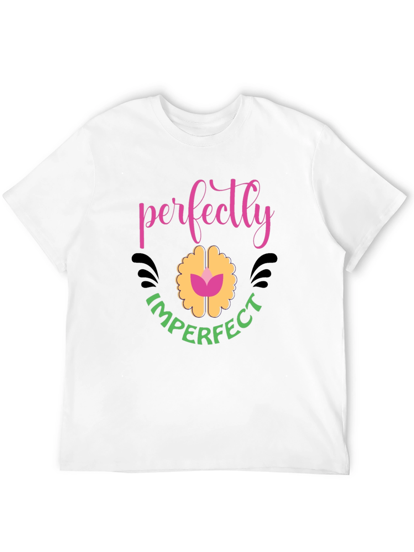 Perfectly Imperfect Graphic T-Shirt - Black