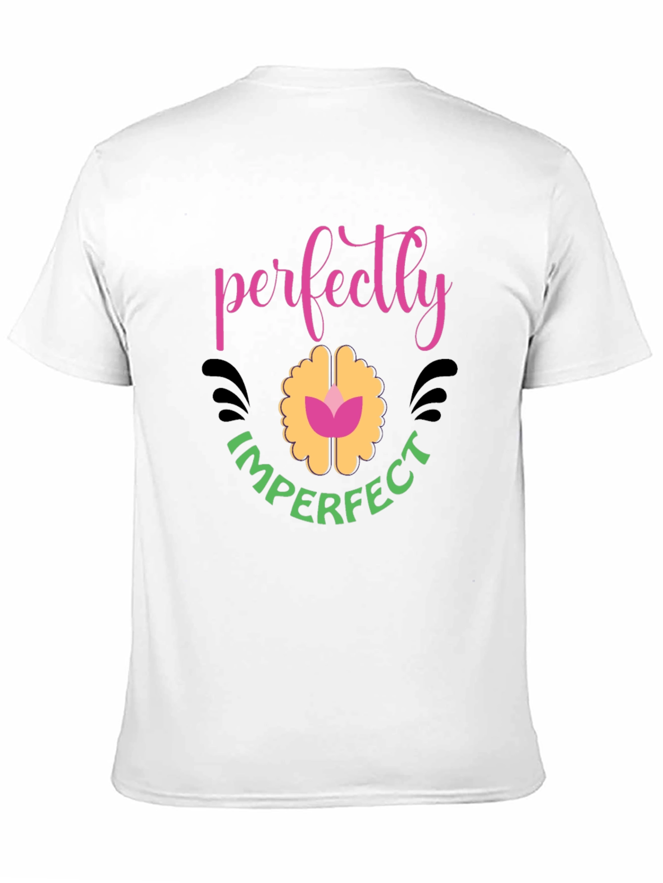 Perfectly Imperfect Graphic T-Shirt - Black