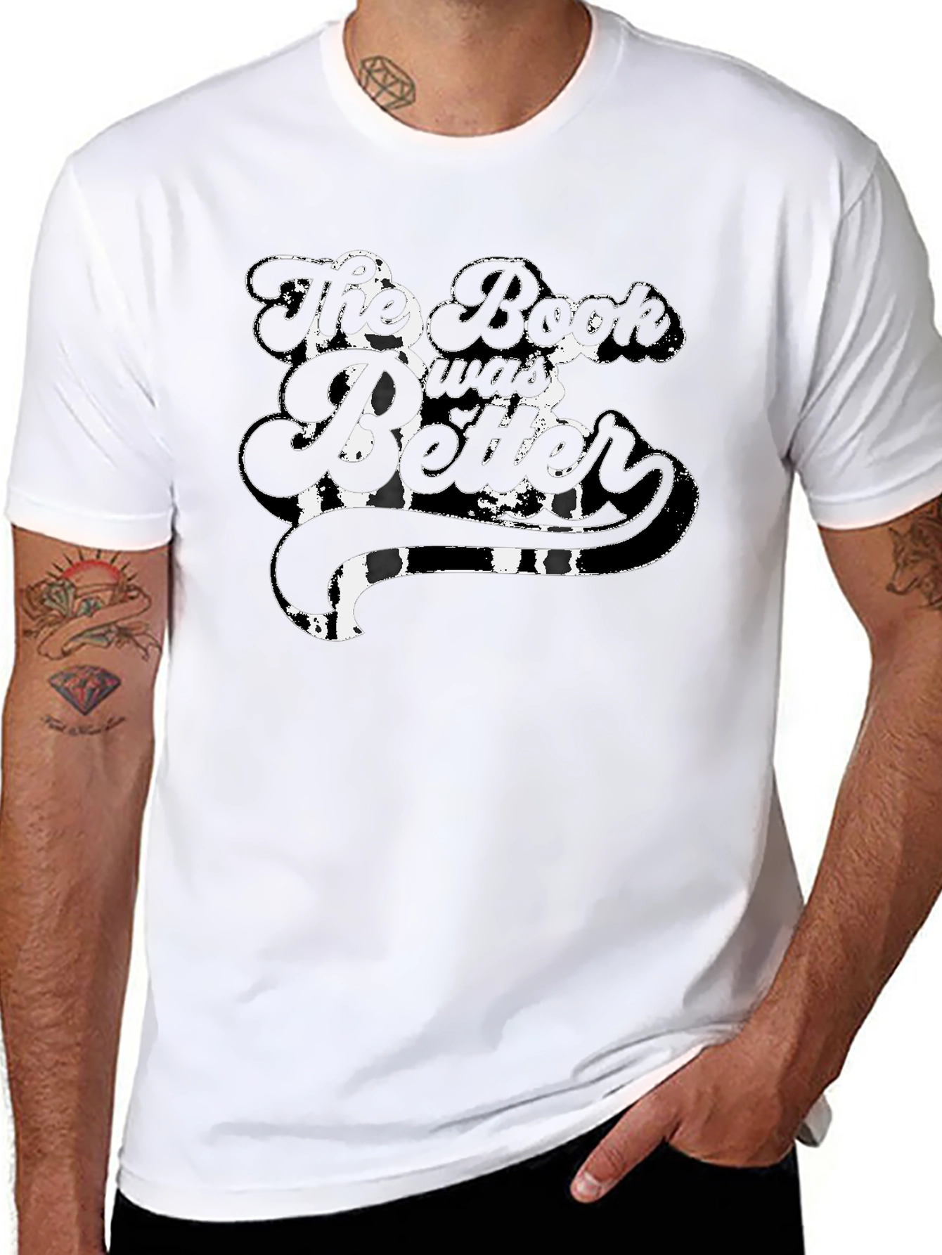The Book Was Better Black T-Shirt