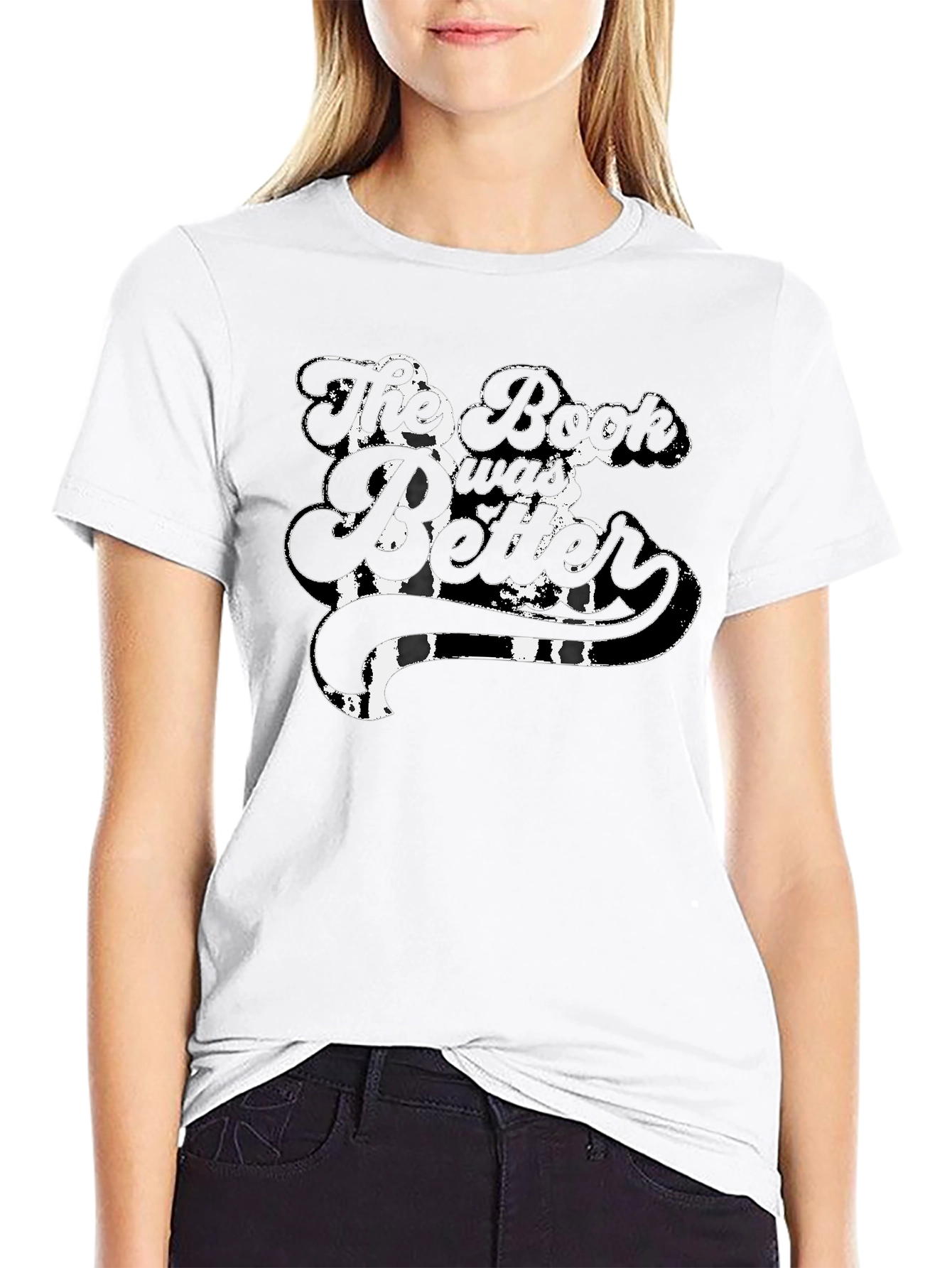 The Book Was Better Black T-Shirt
