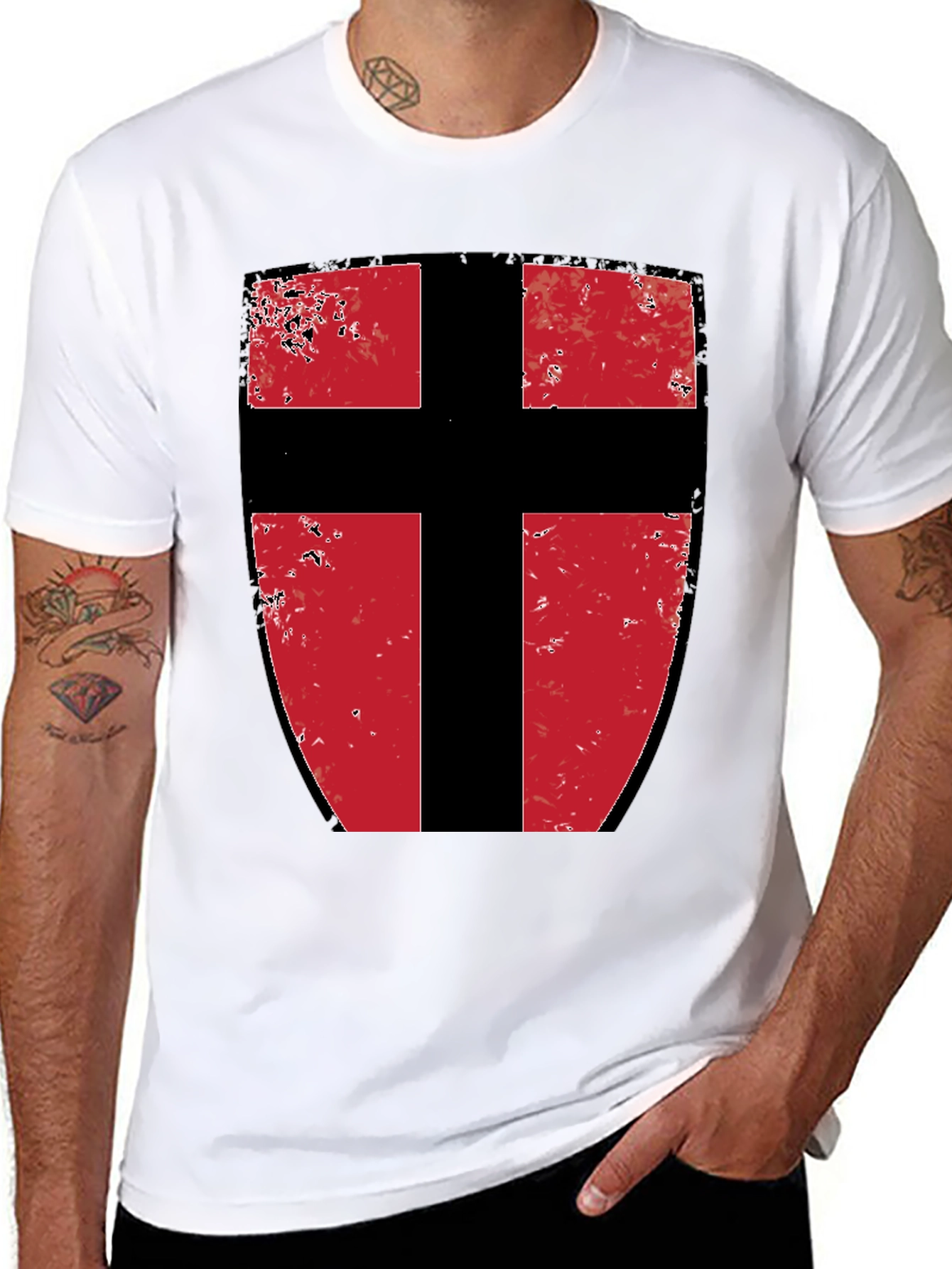 Crusader Knight Shield Graphic Tee