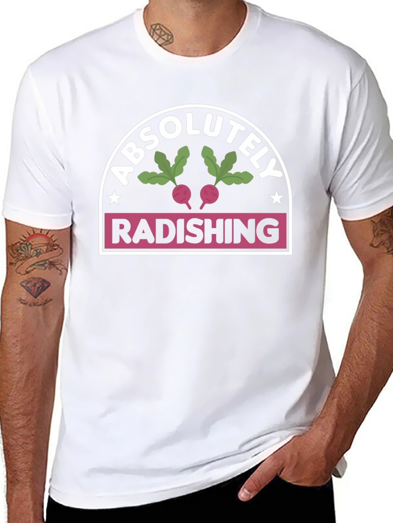 Absolutely Radishing Black T-Shirt