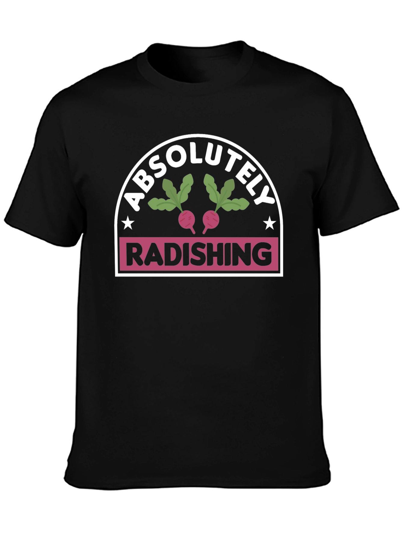 Absolutely Radishing Black T-Shirt
