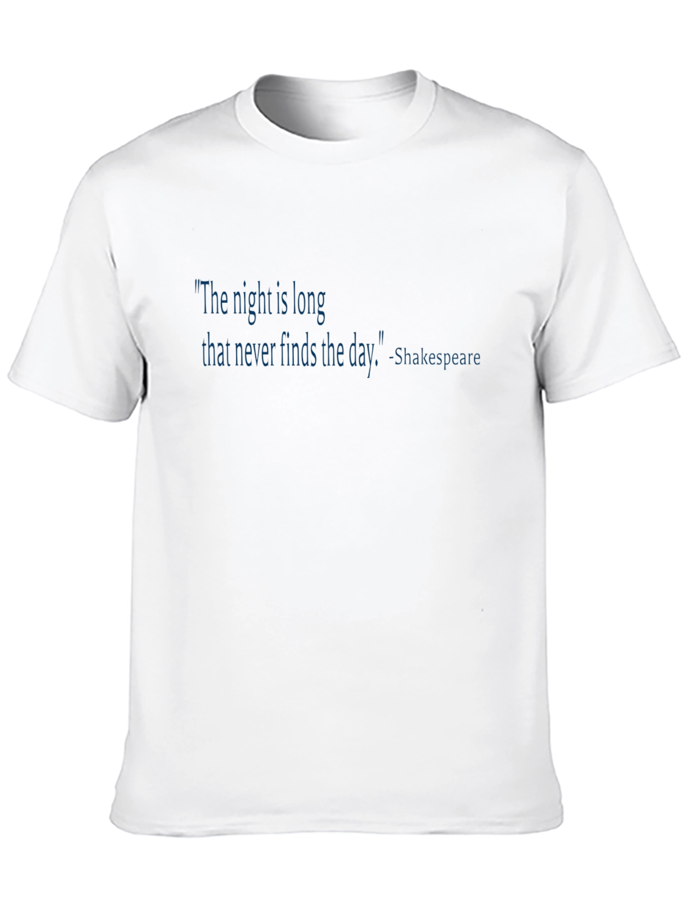 Shakespeare Quote Black T-Shirt