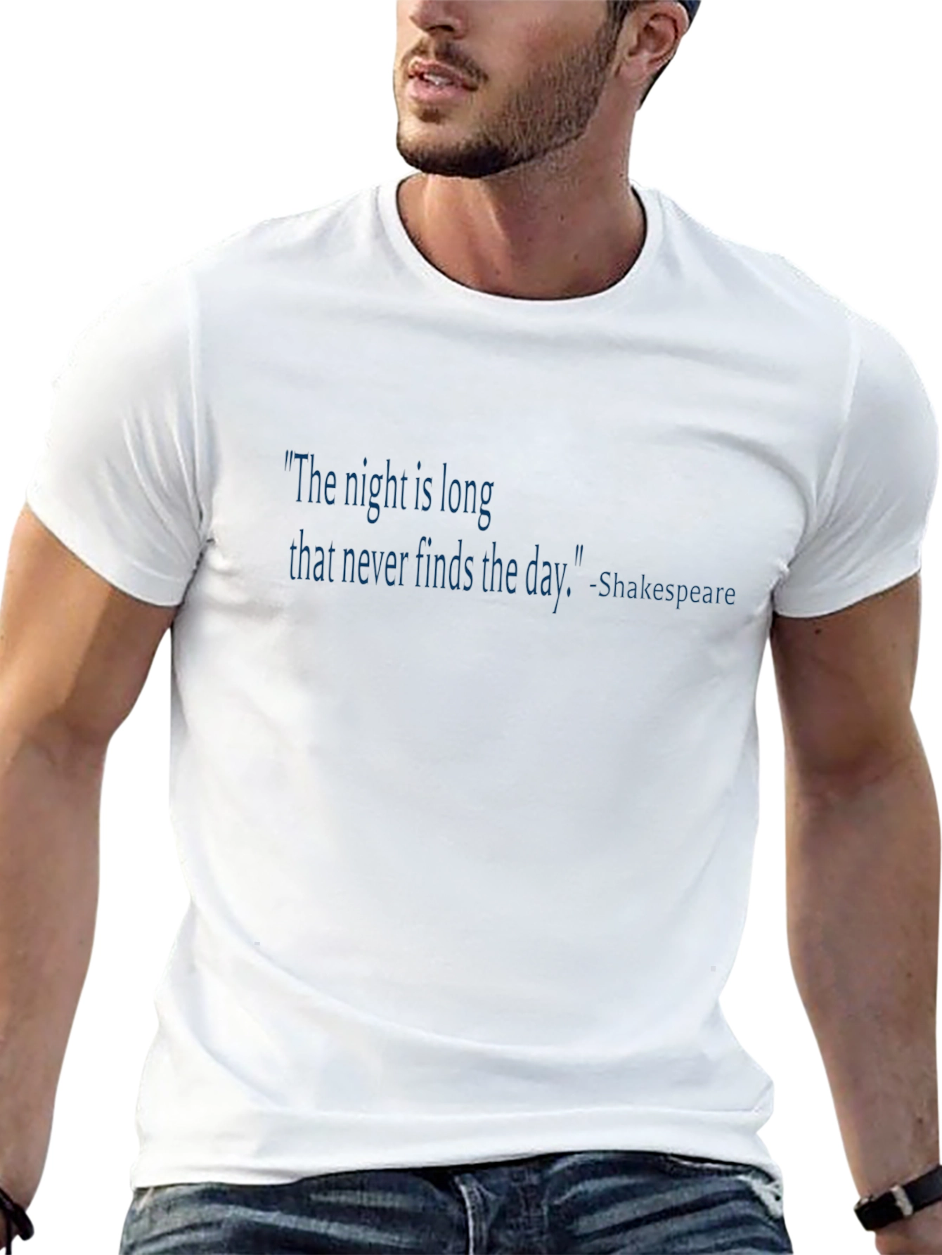 Shakespeare Quote Black T-Shirt