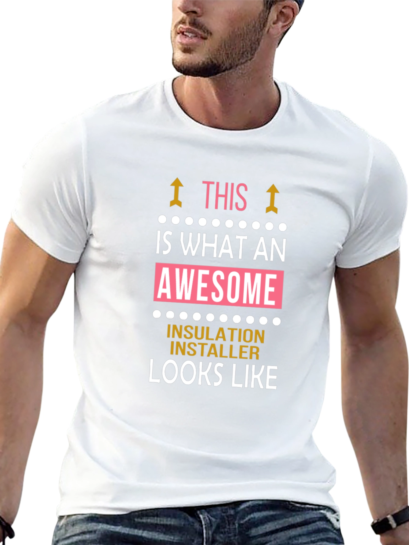 Awesome Insulation Installer Graphic T-Shirt