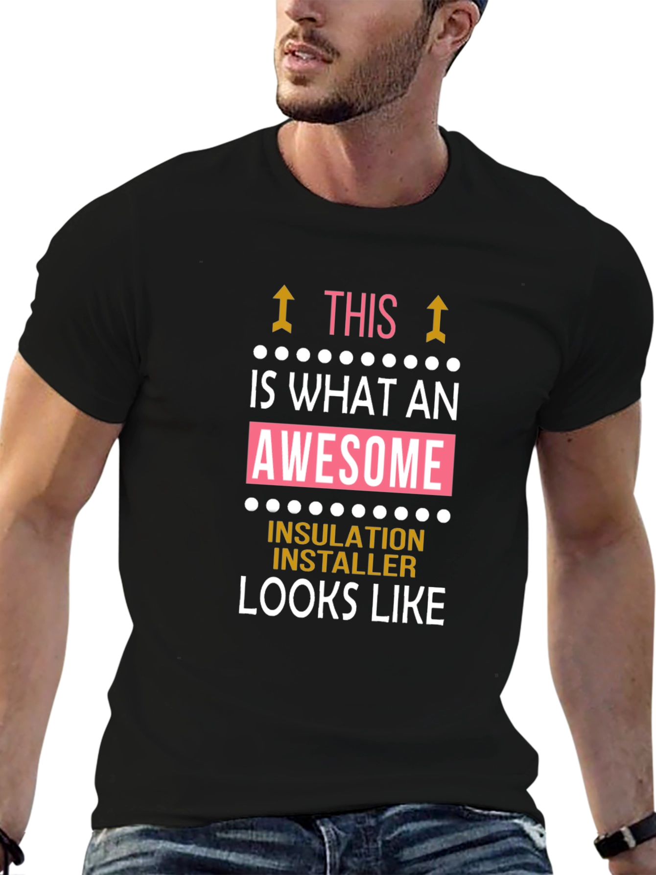 Awesome Insulation Installer Graphic T-Shirt