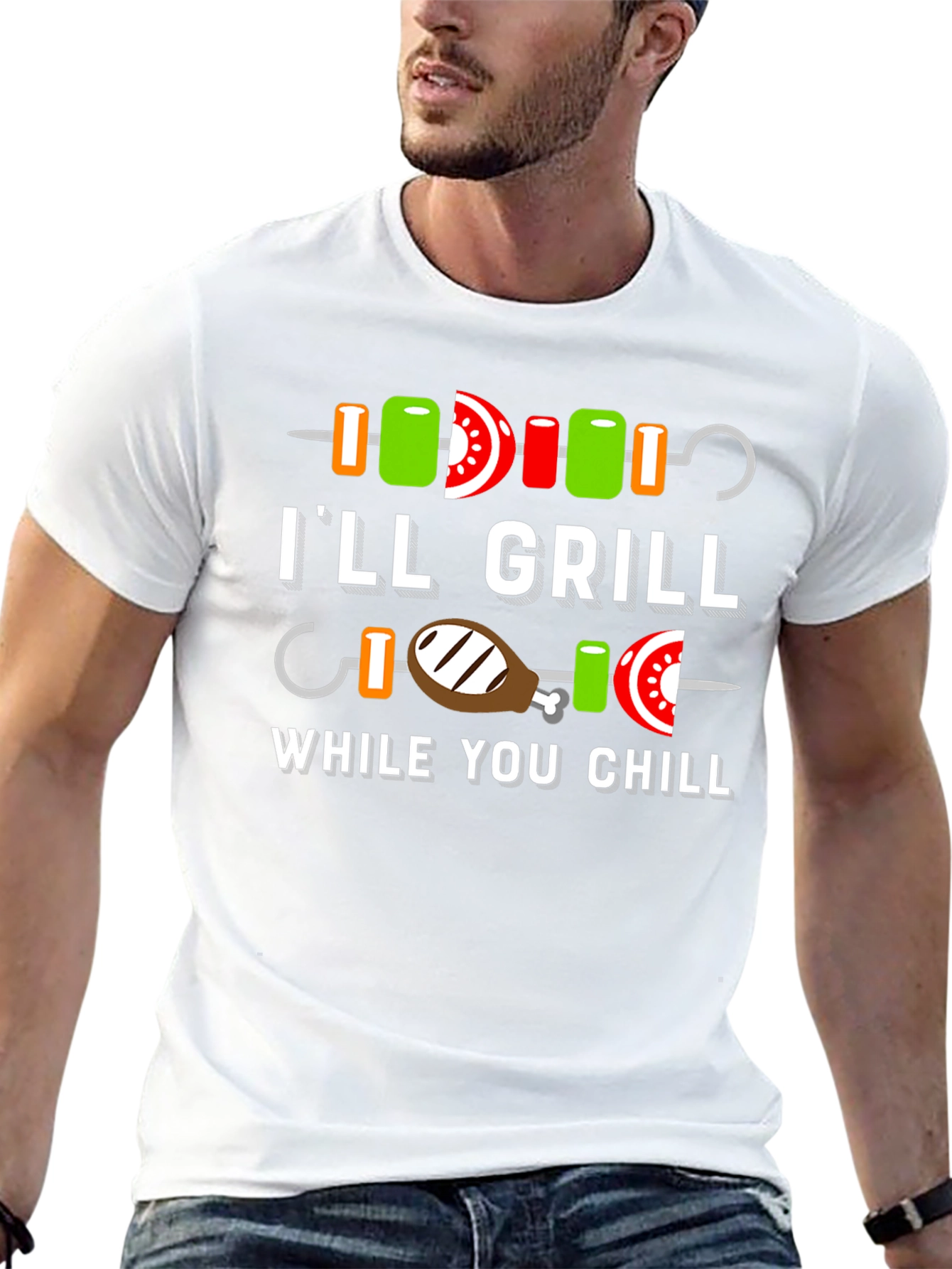 Ill Grill While You Chill BBQ T-Shirt