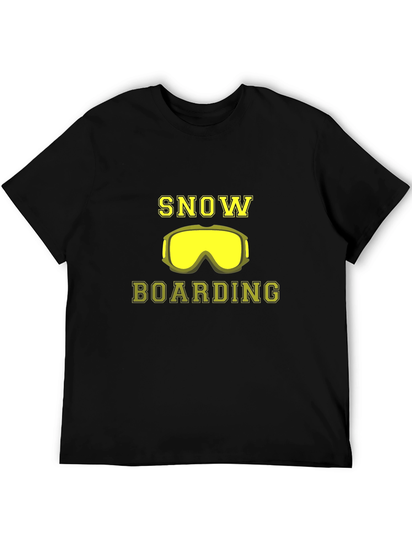 Snowboarding T-Shirt - Yellow Goggles Design
