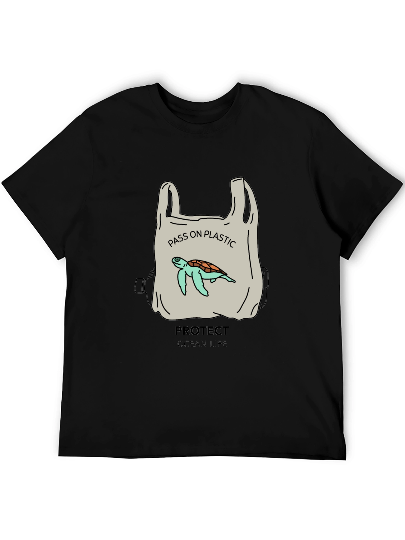 Eco-Friendly Turtle Graphic Tee