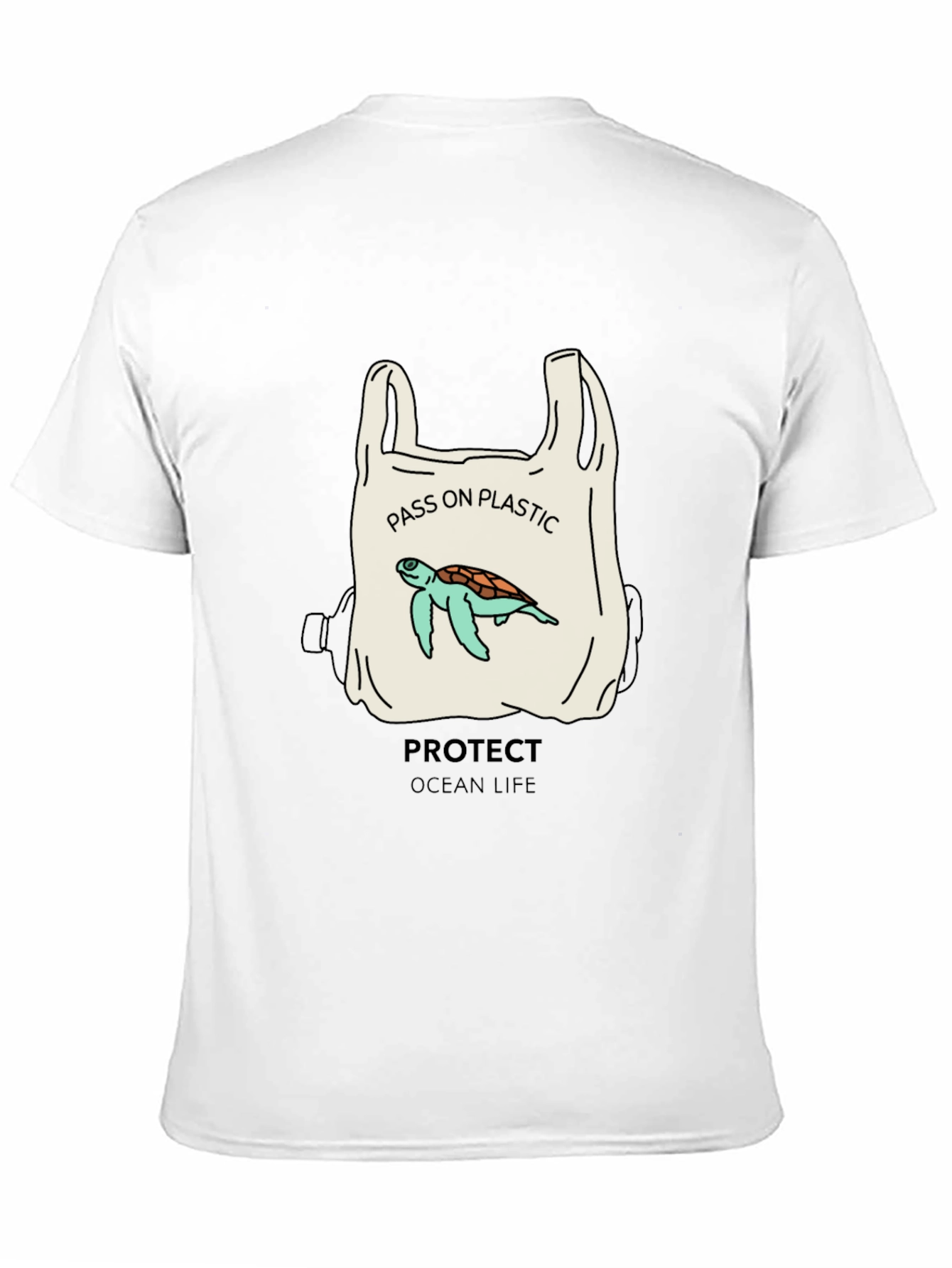 Eco-Friendly Turtle Graphic Tee