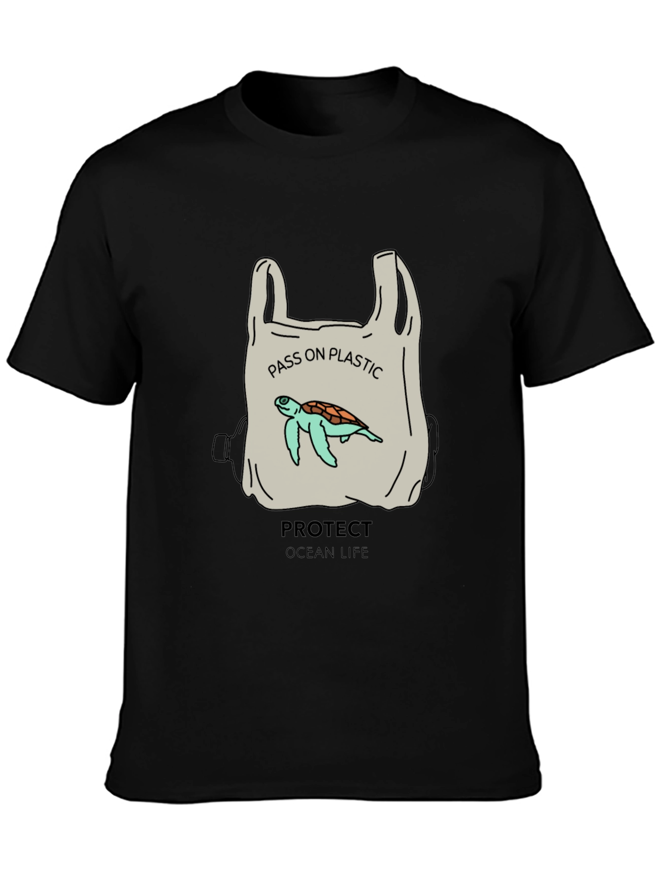 Eco-Friendly Turtle Graphic Tee