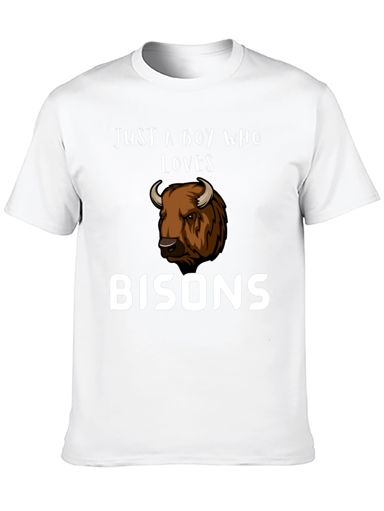 Just A Boy Who Loves Bisons T-Shirt