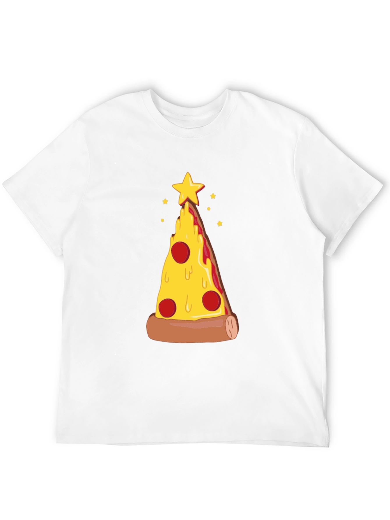 Pizza Christmas Tree Graphic Tee - Holiday Fun!