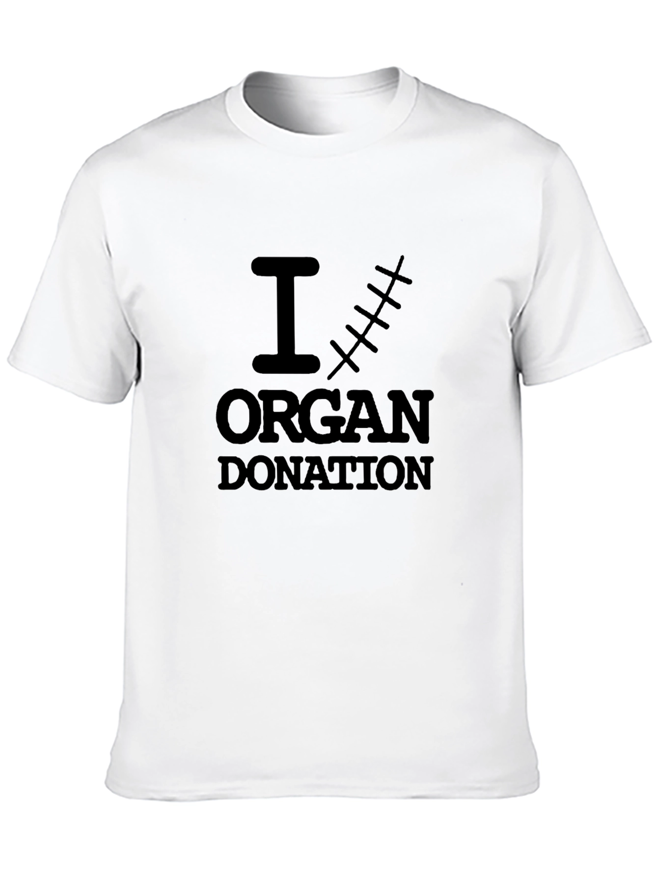 I Scar Organ Donation T-Shirt Black Cotton Tee