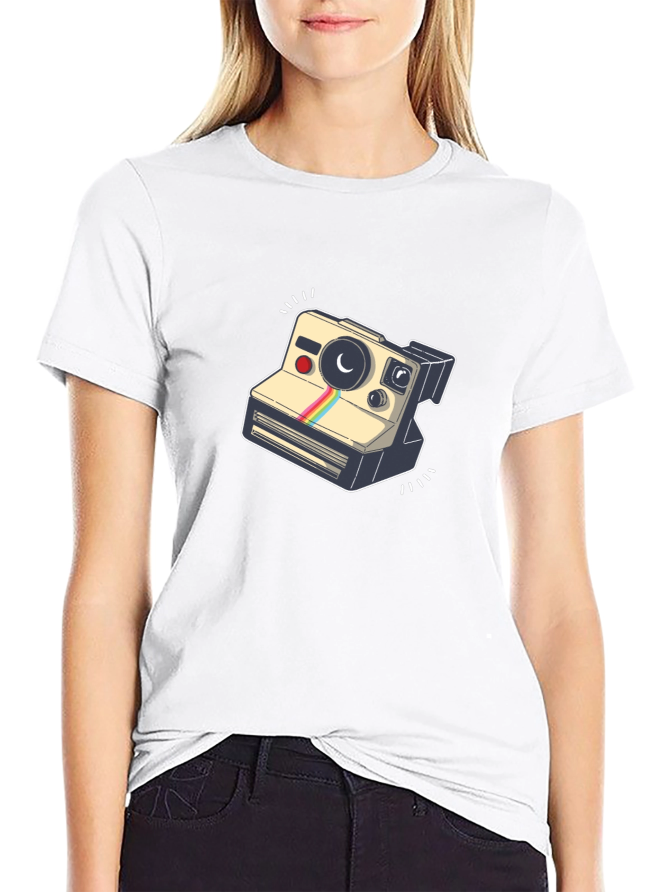 Retro Camera Graphic T-Shirt - Cool & Stylish