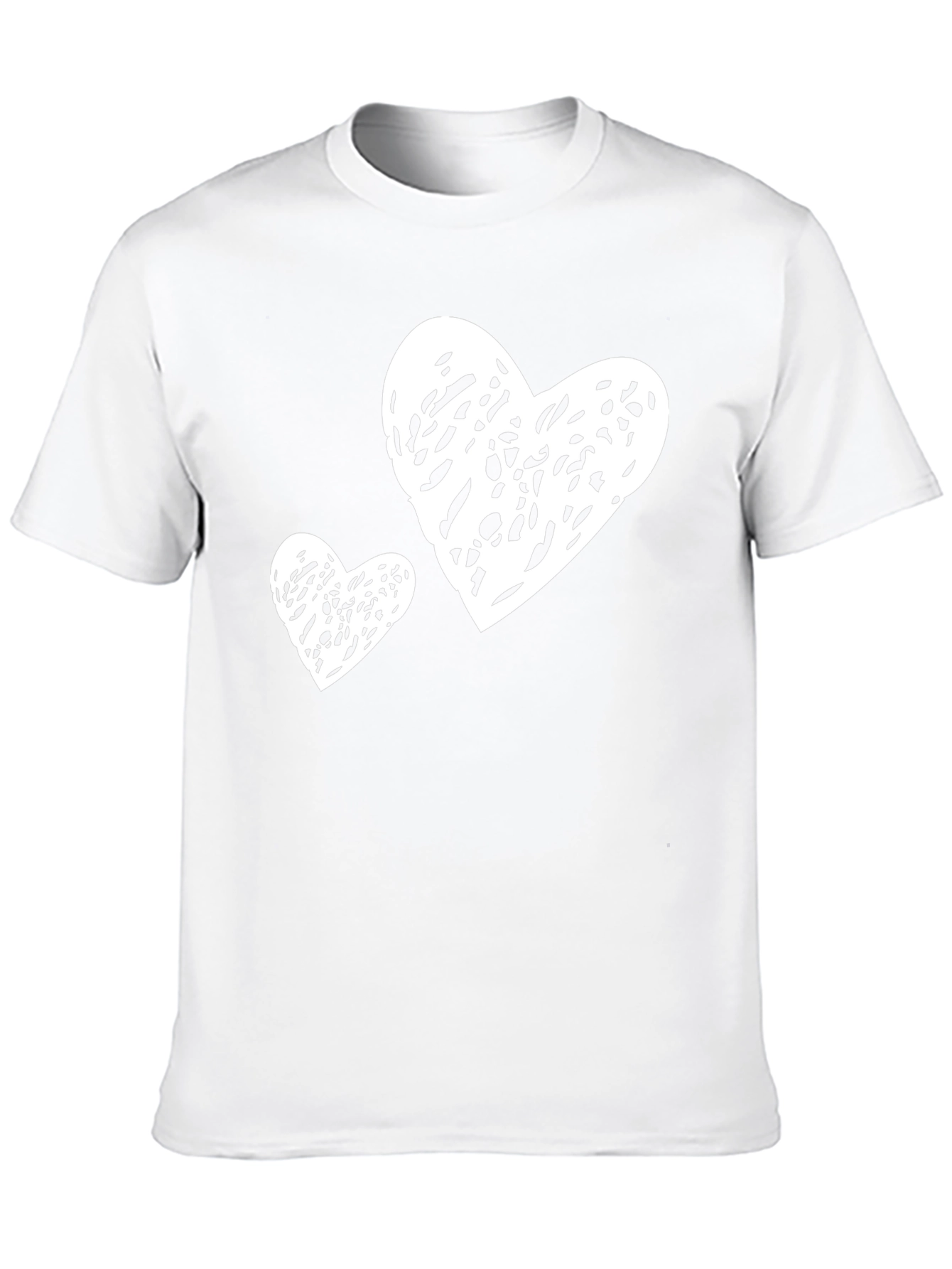 Black Heart Scribble Tee - Trendy Graphic T-Shirt