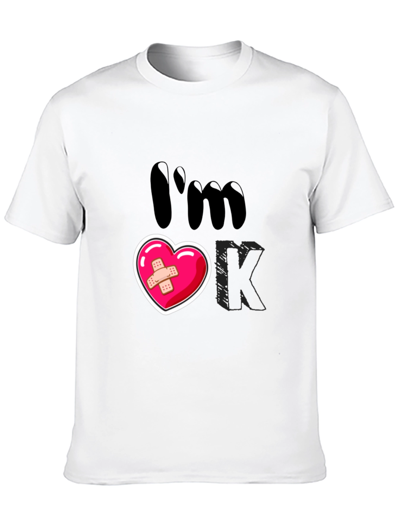Im OK T-Shirt Heart Graphic Tee