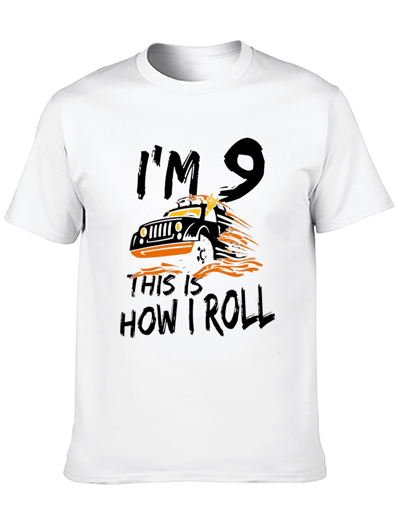 Im 9 This is How I Roll Black T-Shirt