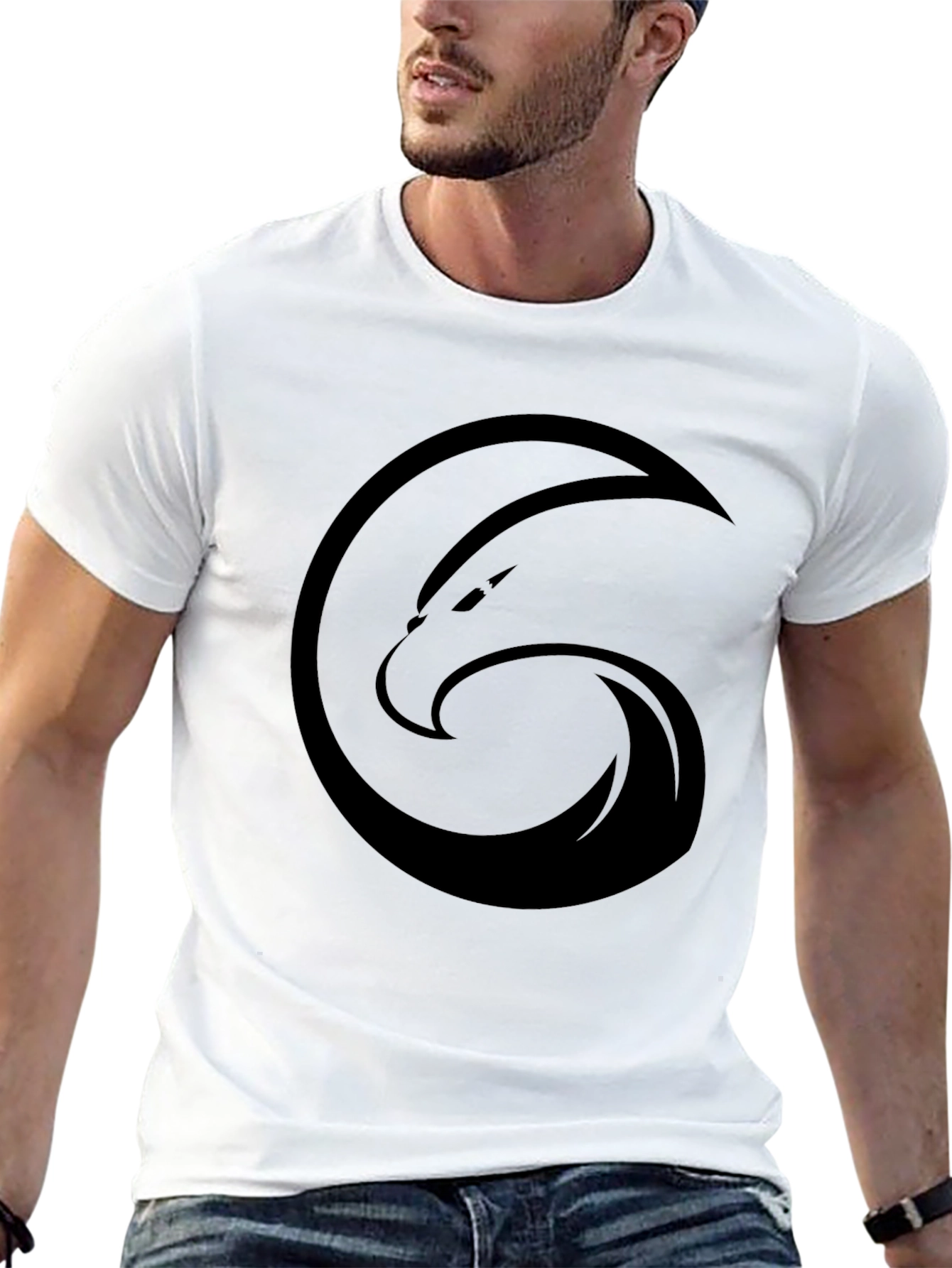 Black Eagle Logo Graphic Tee