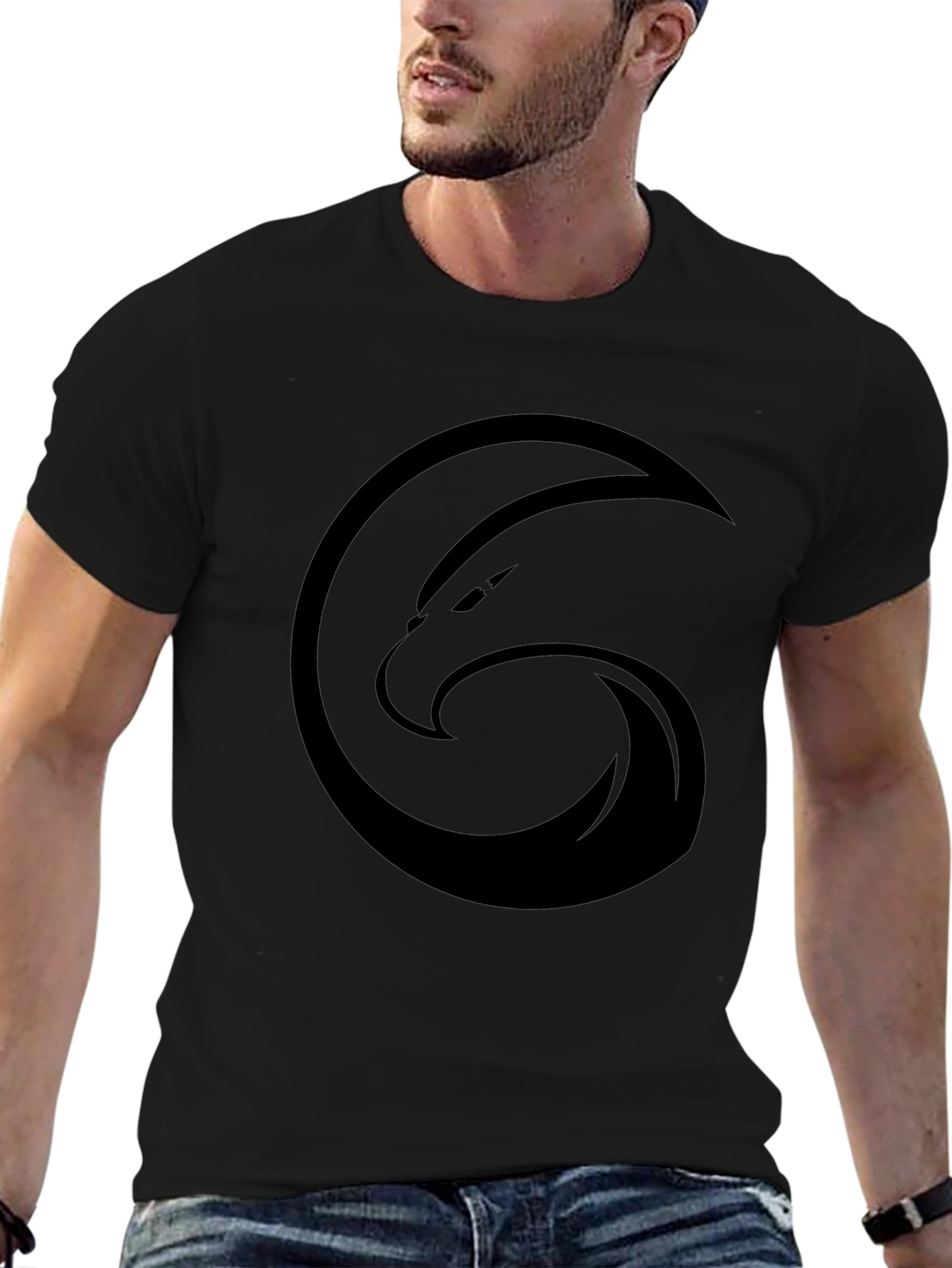 Black Eagle Logo Graphic Tee