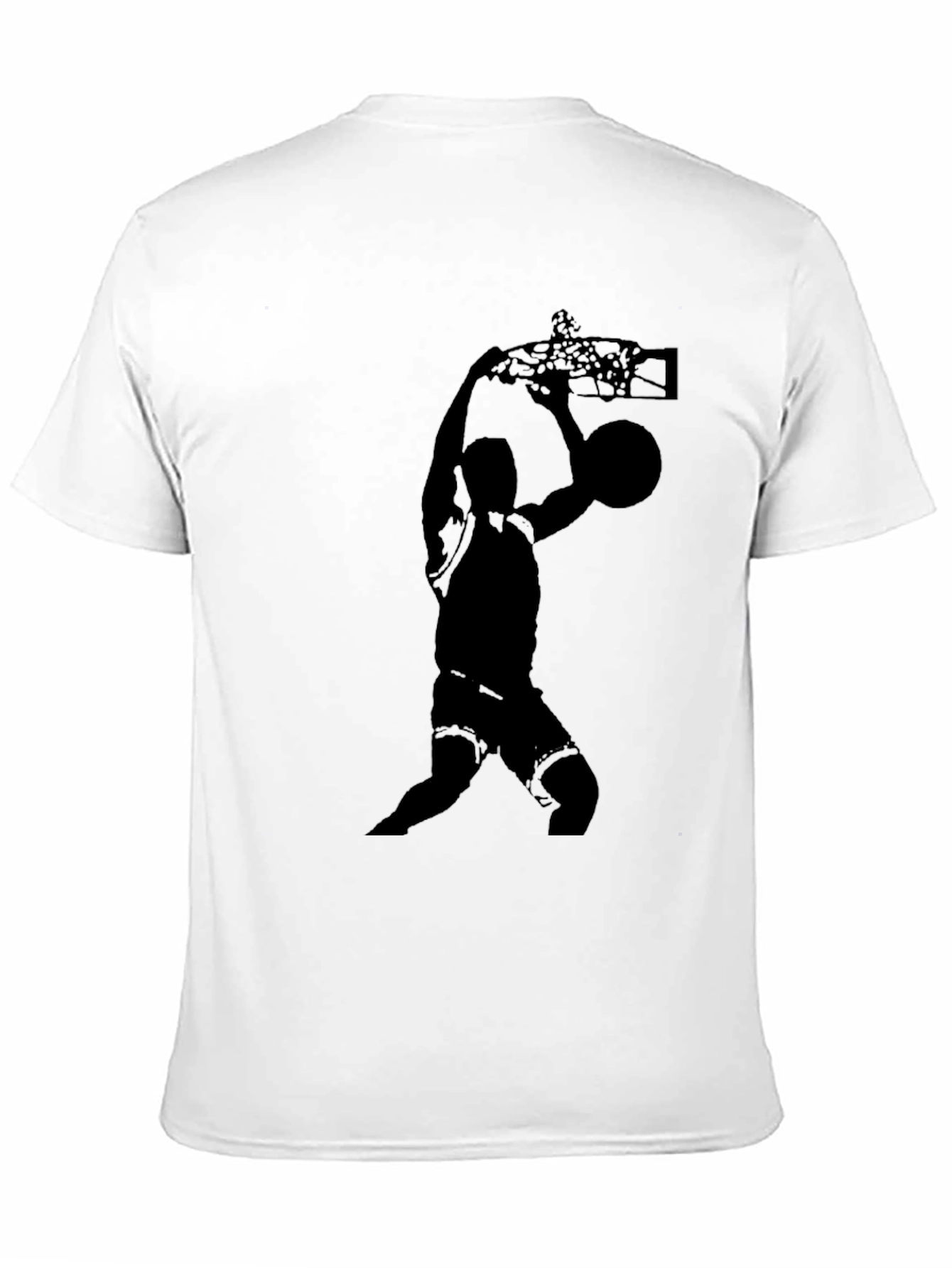 Basketball Slam Dunk Graphic Tee - Stylish Black T-Shirt