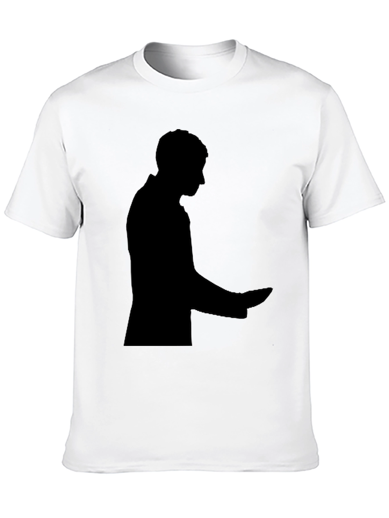 Silhouette Graphic Tee - Soft Black Cotton