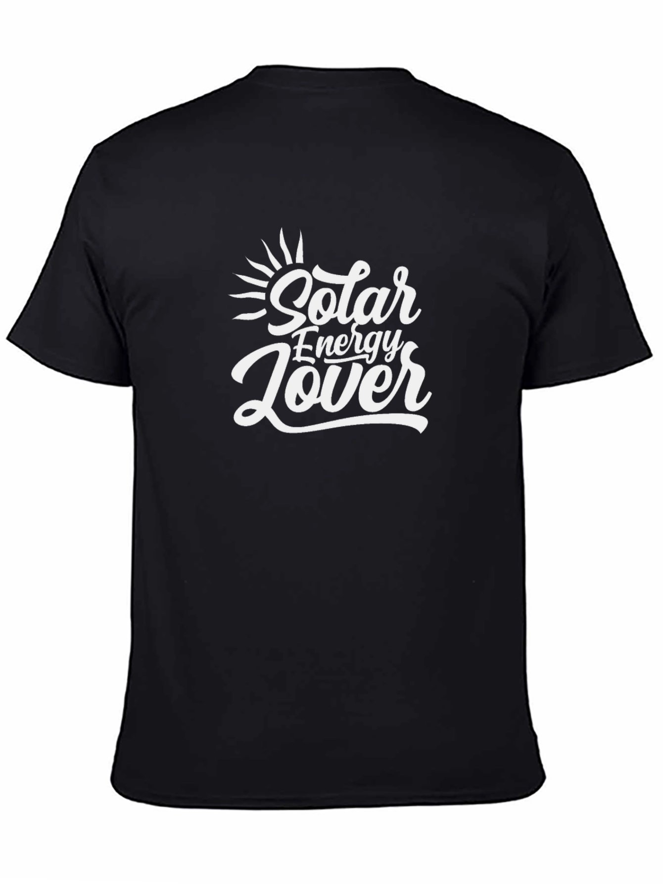 Solar Energy Lover Black Graphic Tee