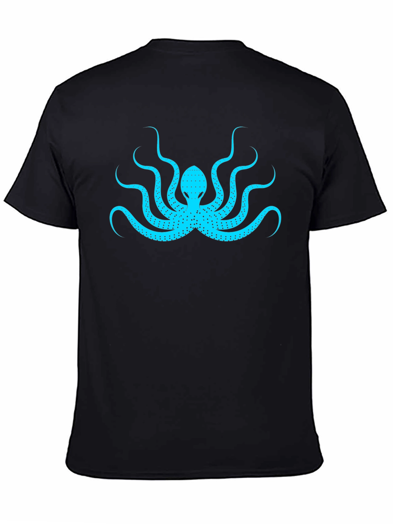 Cool Octopus Graphic Black T-Shirt