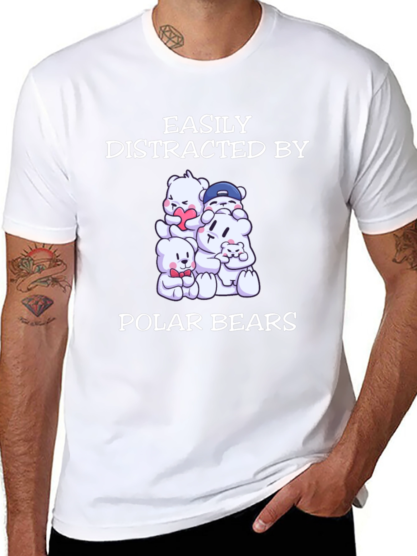 Easily Distracted by Polar Bears T-Shirt