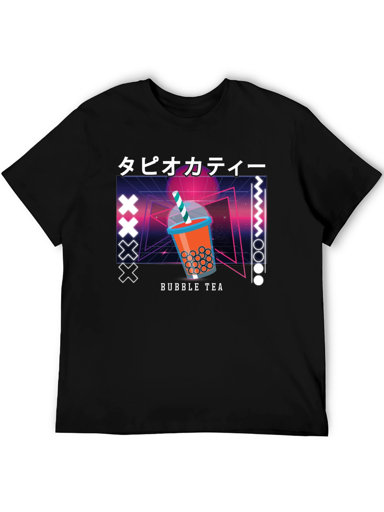 Bubble Tea Graphic Tee - Retro Design