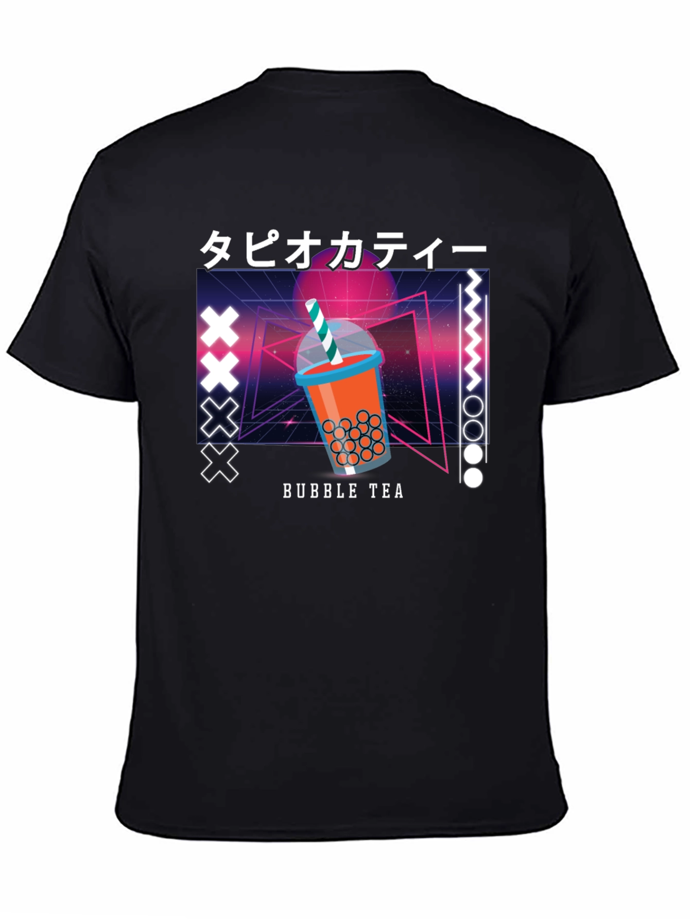 Bubble Tea Graphic Tee - Retro Design