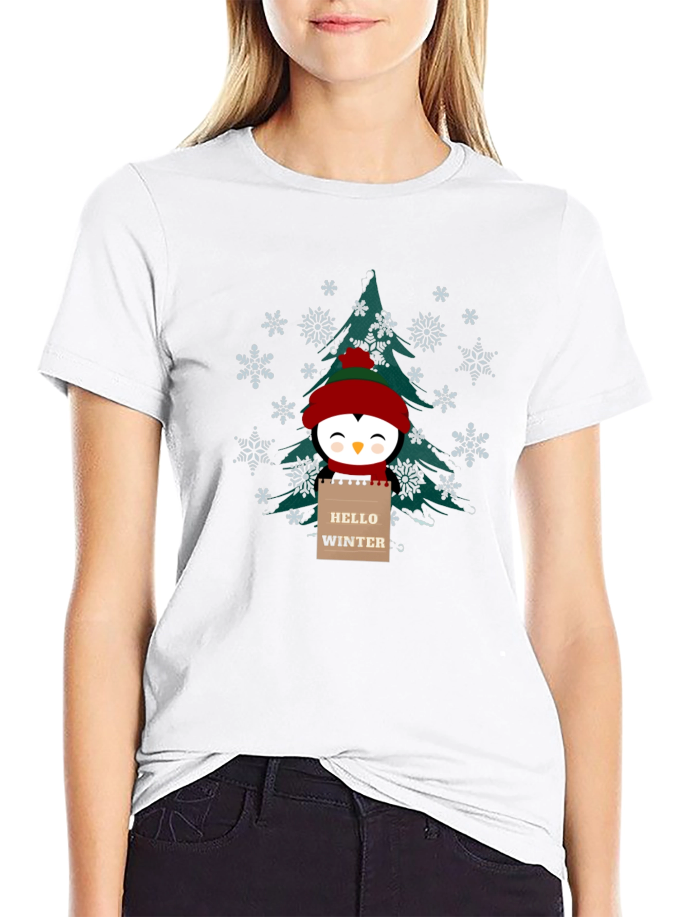 Winter Penguin Graphic Tee