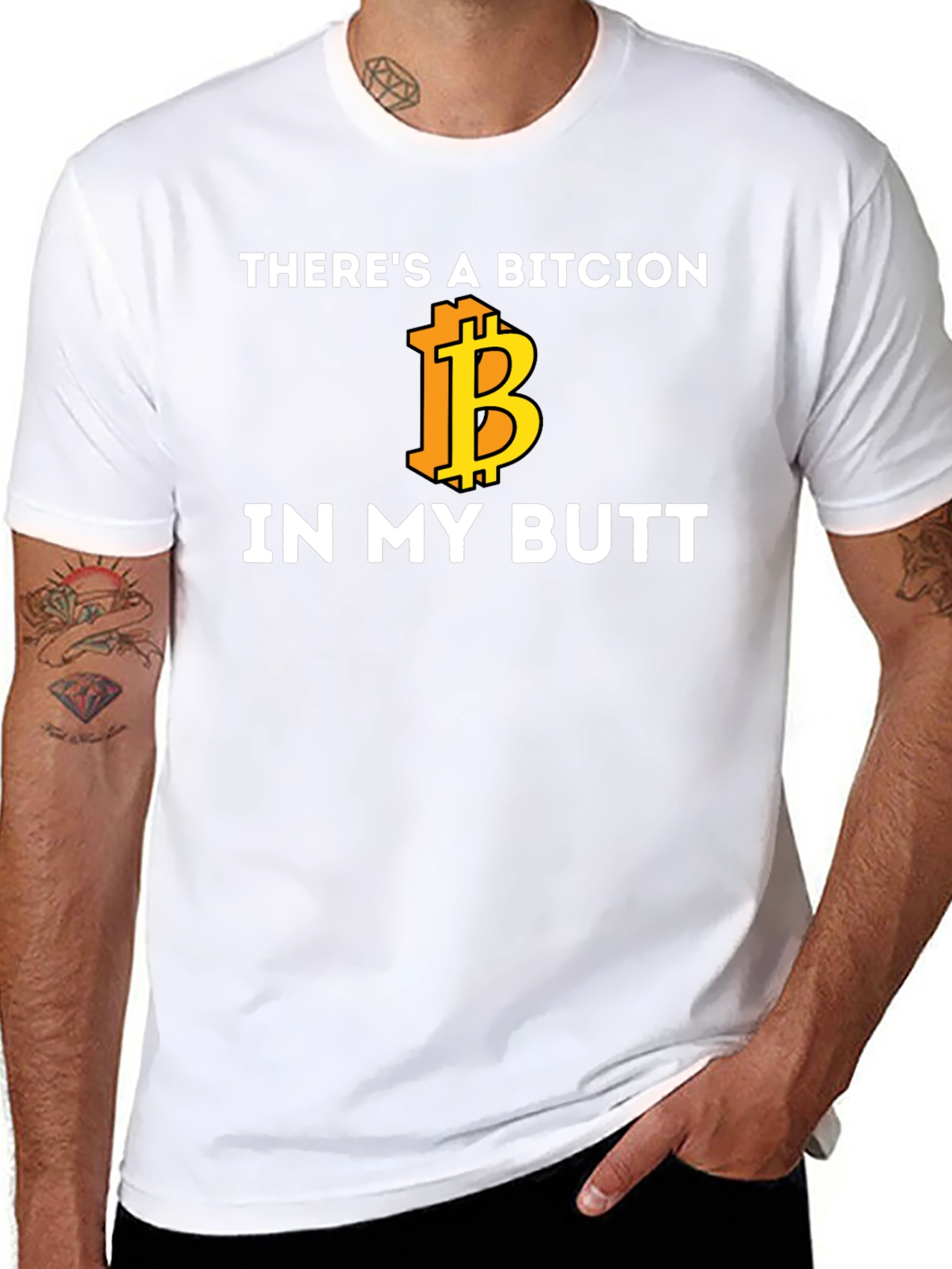 Bitcoin Butt T-Shirt - Crypto Humor Tee