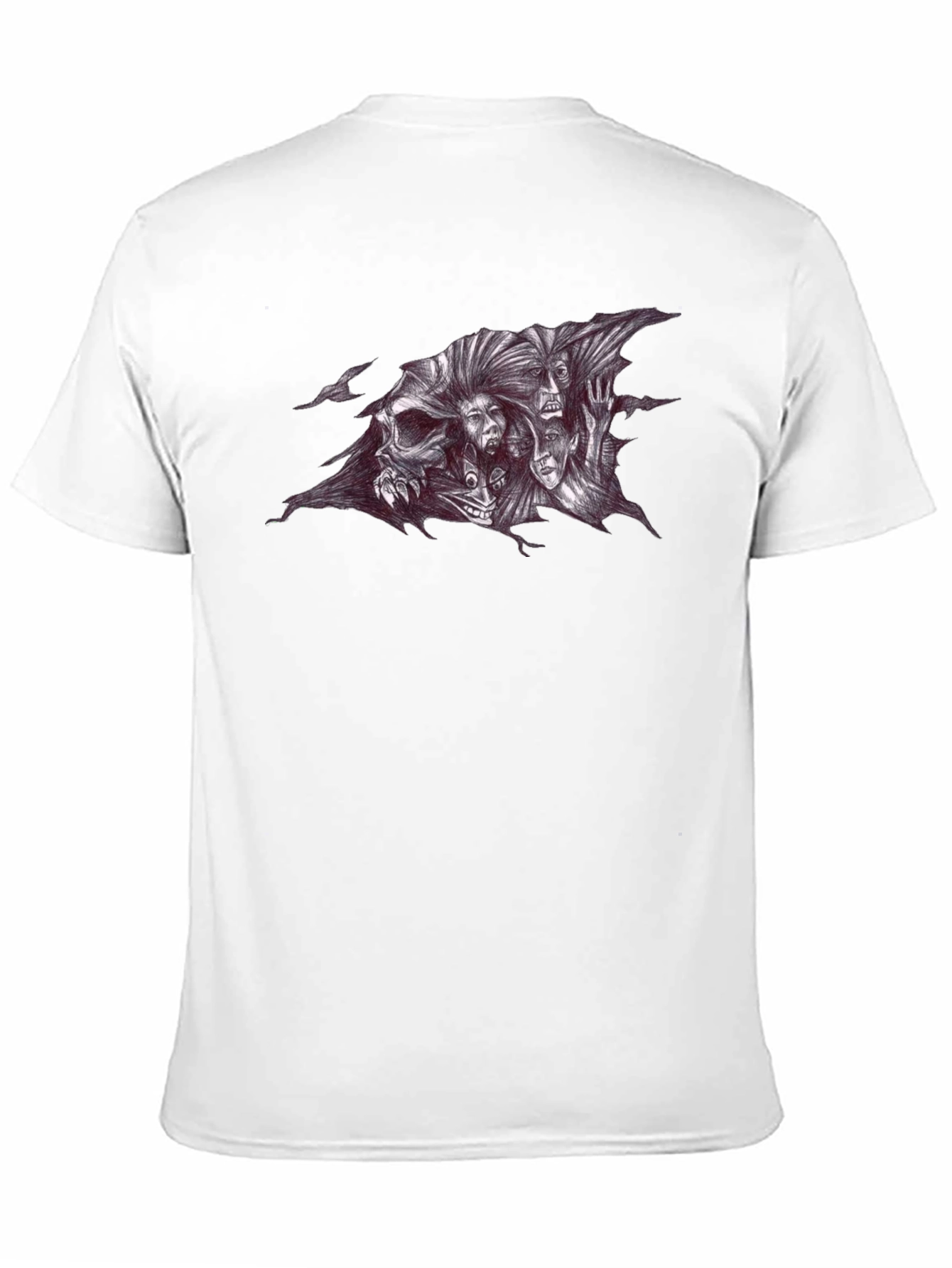 Skull and Spirits Graphic Black T-Shirt