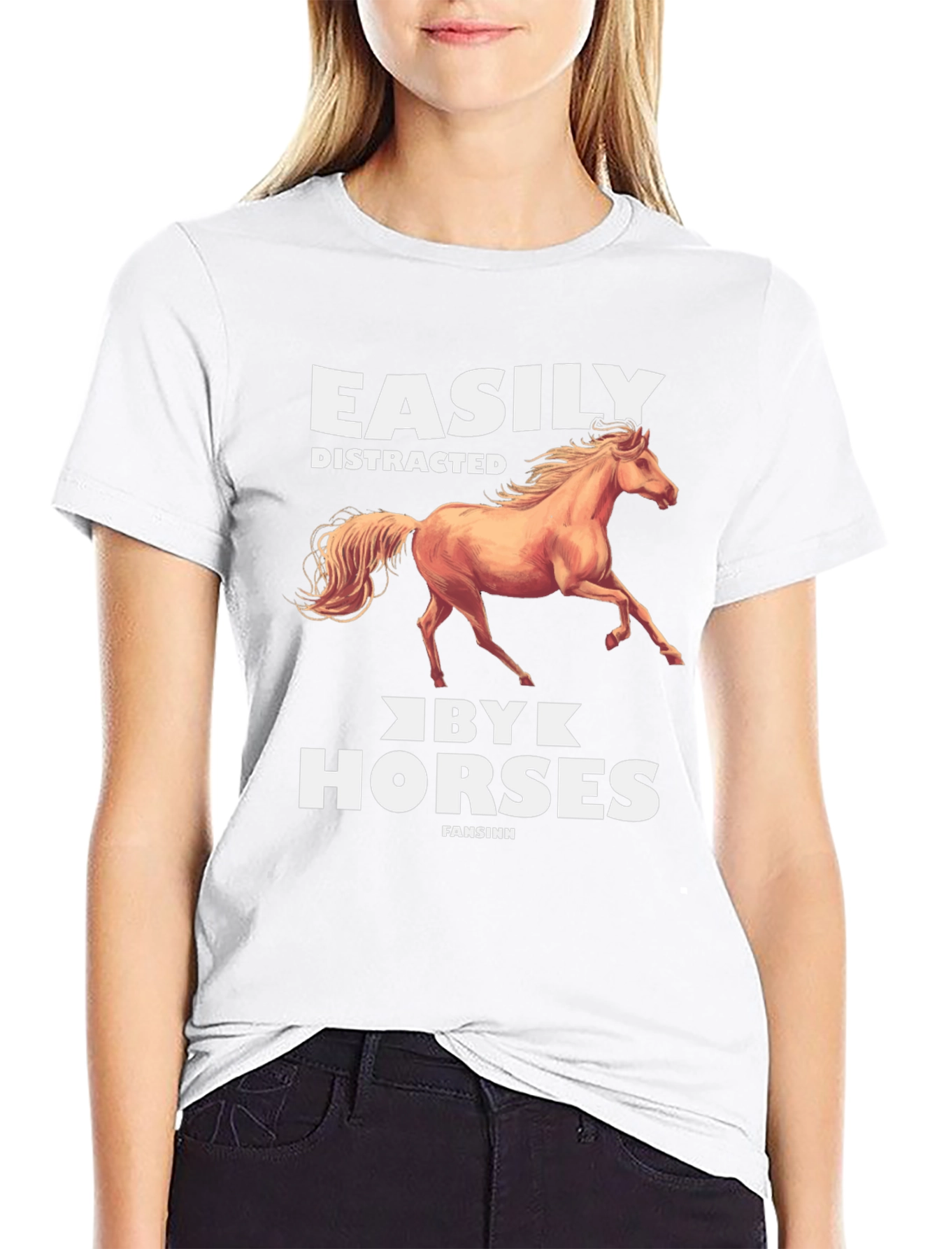 Easily Distracted by Horses Graphic Tee