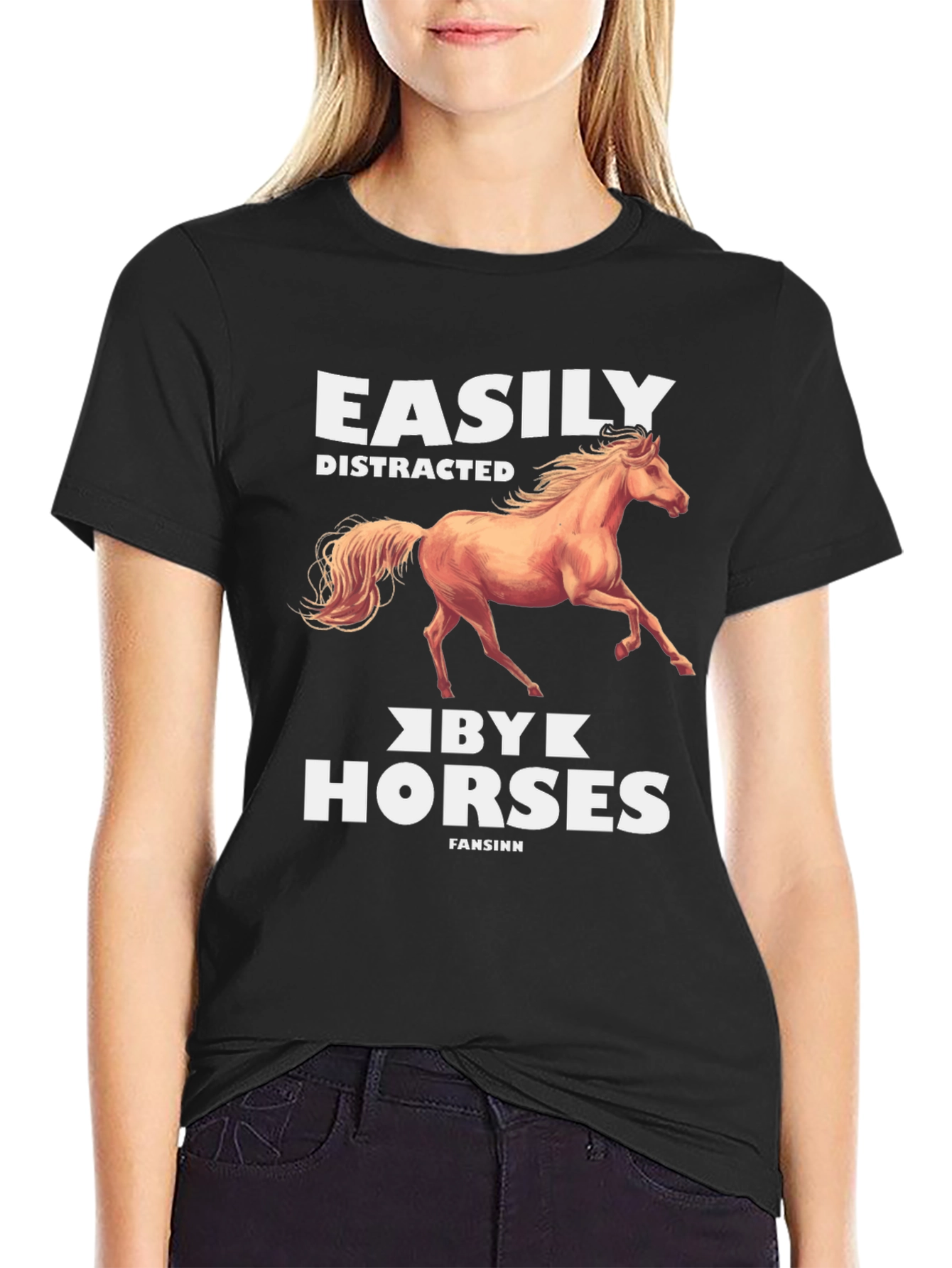 Easily Distracted by Horses Graphic Tee