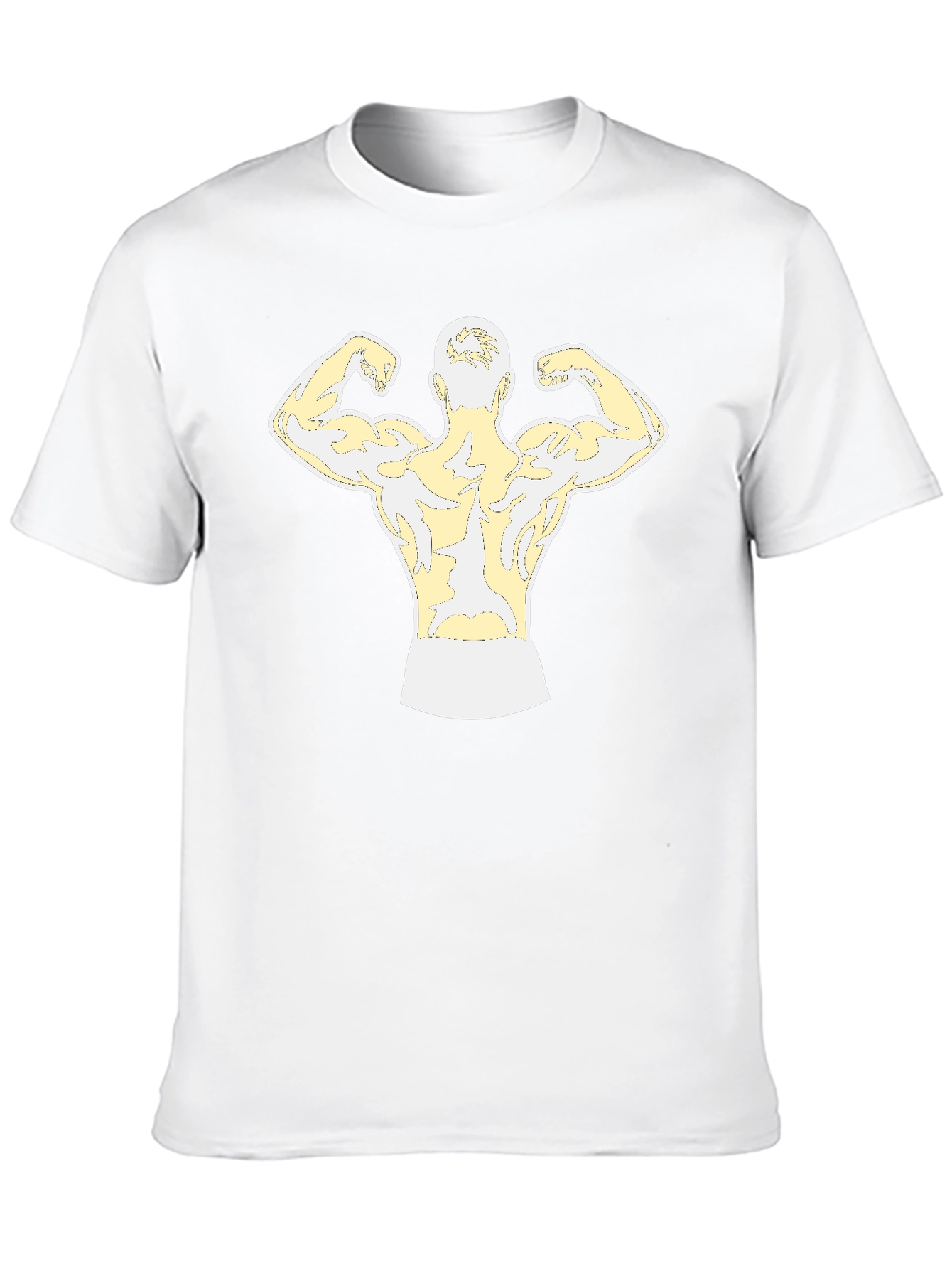 Muscle Man Graphic T-Shirt - Black