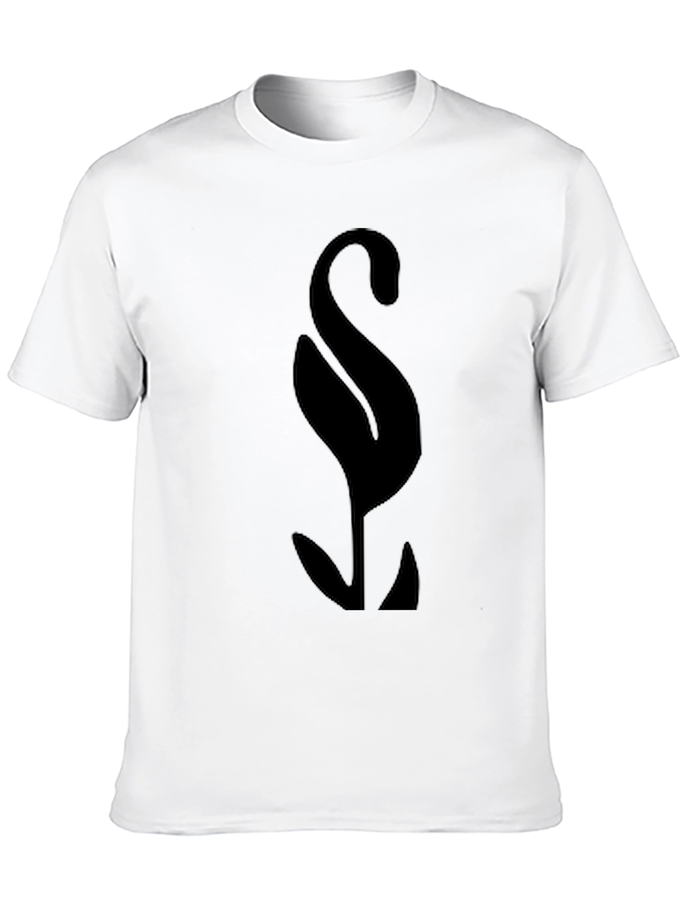 Mens Black Graphic Tee - Abstract Symbol Design